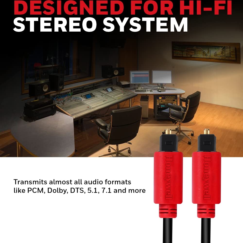 Honeywell Digital Optical Cable 2 meter 24K Gold Plated Connectors