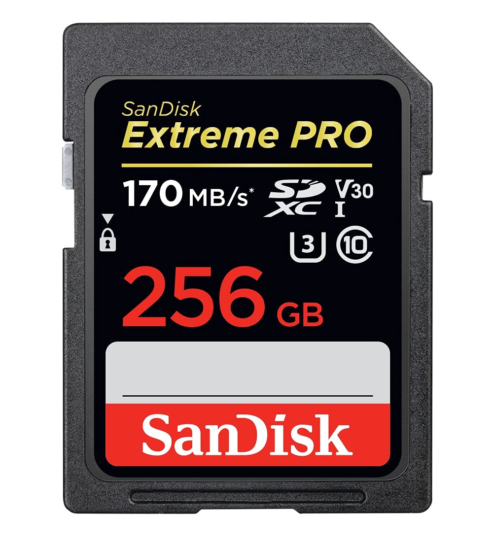 SanDisk Extreme Pro SD Card ,256GB 170MB/s
