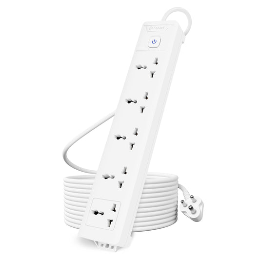 Cablet 5 Socket 1 Switch 4.5m Spike 5010-45