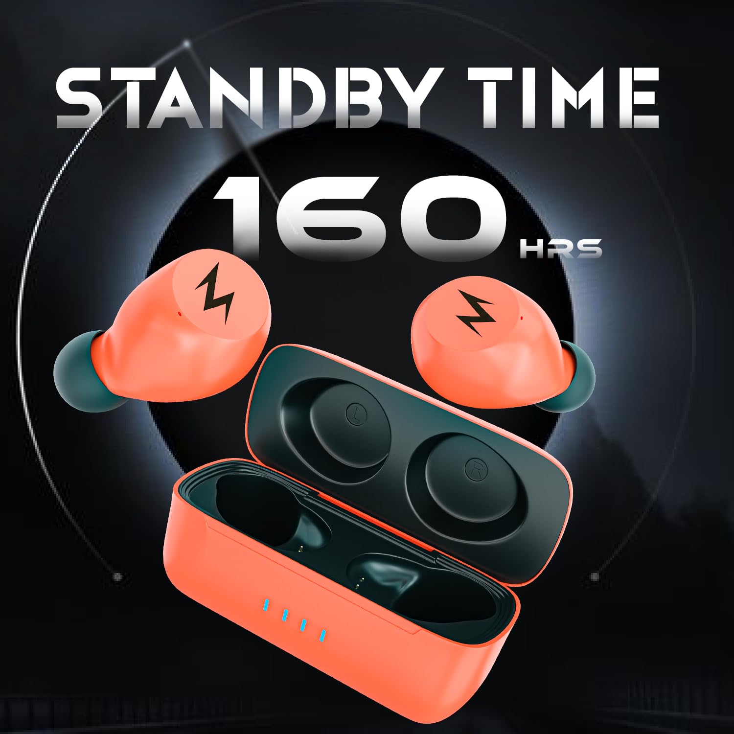 Tempt Shock True Wireless Earbuds Orange