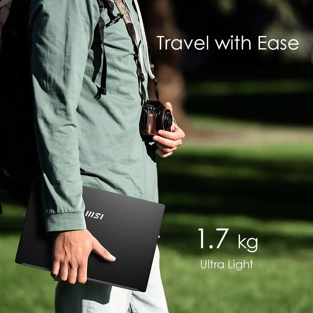 MSI Modern 15 Laptop 15 B7M-072IN AMD Ryzen 5 7530U Processor/RAM 8GB/512GB SSD/Win 11/AMD Radeon Graphics Card/Screen Inch 15.6/ Classic Black