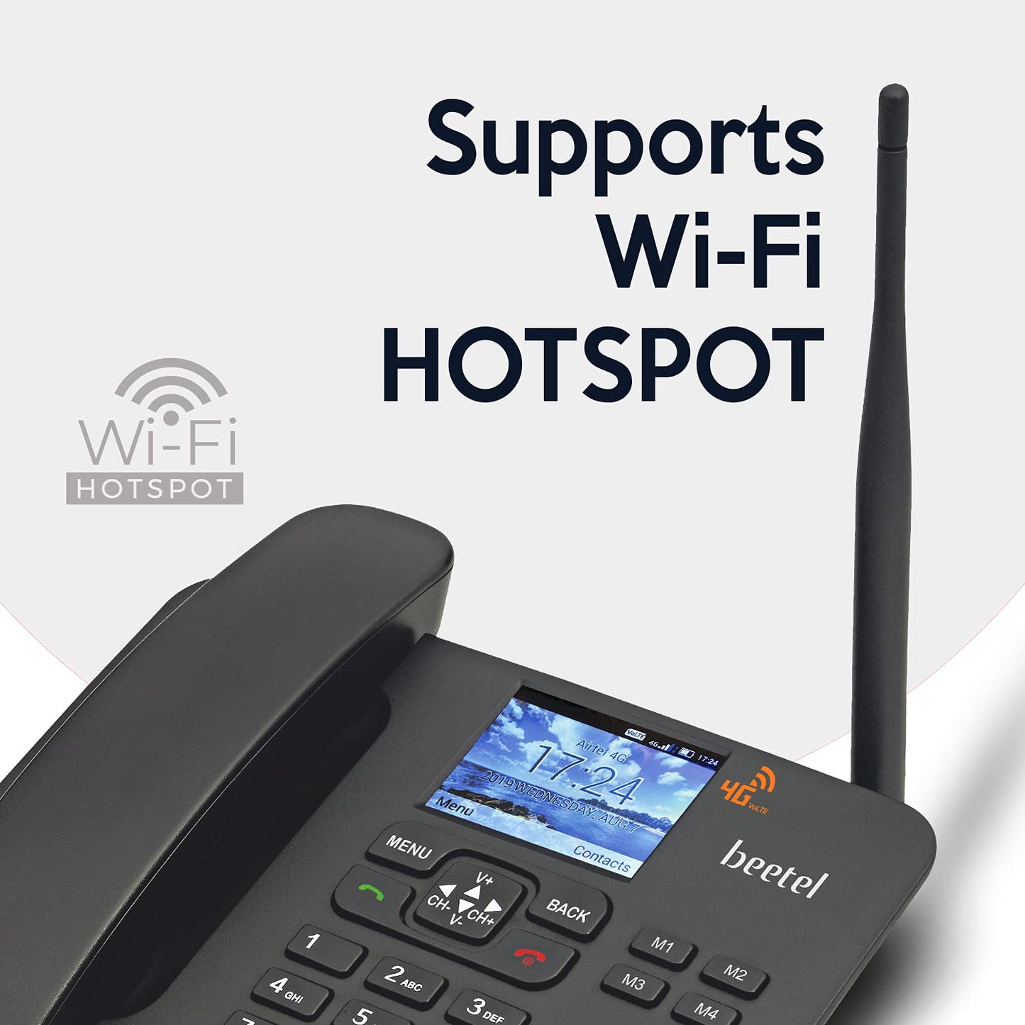 Beetel F5 4G Landline Phone Black