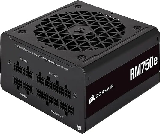 Corsair RM750e 3.0 750W Fully Modular 80 Plus Gold Certified SMPS Power Supply Unit - Black