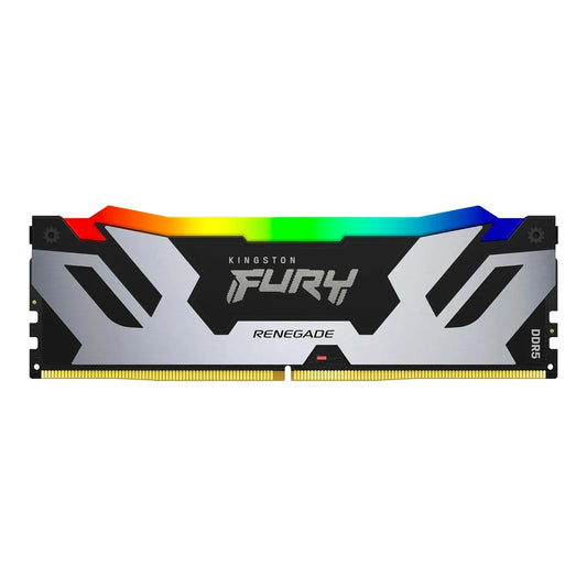 Kingston Fury Renegade RGB 48GB DDR5 6000MHz CL32 DIMM Desktop Gaming Memory - Silver/Black