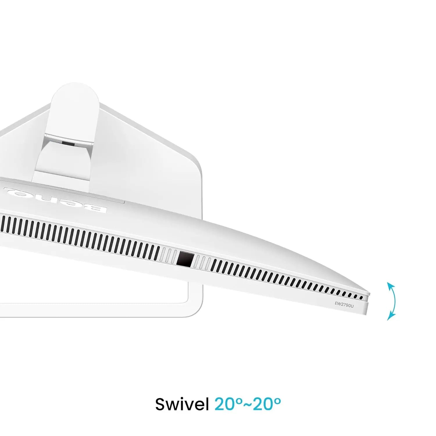 BenQ EW2790U 27” 4K UHD 3840x2160 Entertainment Monitor with 95% P3 AI Contrast 5Wx2 treVolo Speakers White