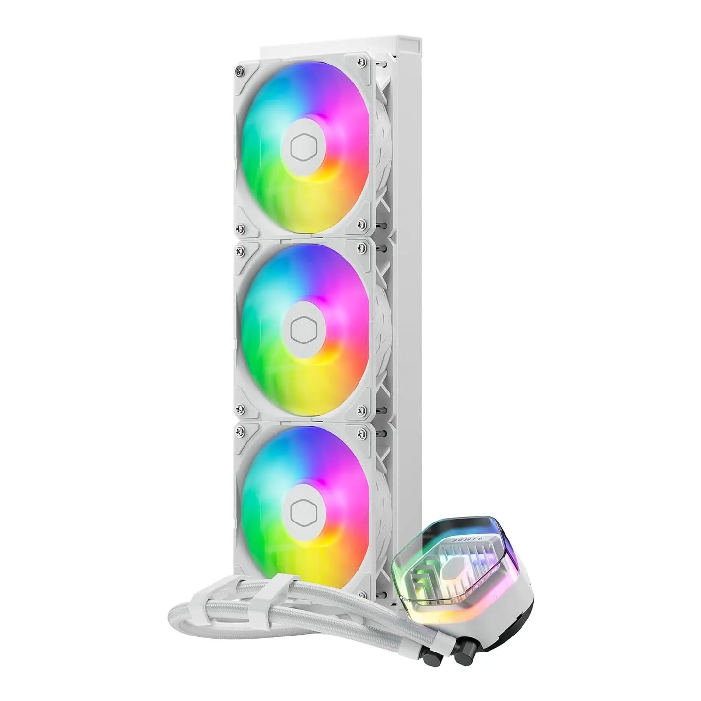 Cooler Master MasterLiquid 360 ATMOS ARGB 360mm Close-Loop AIO CPU Liquid Cooler - White