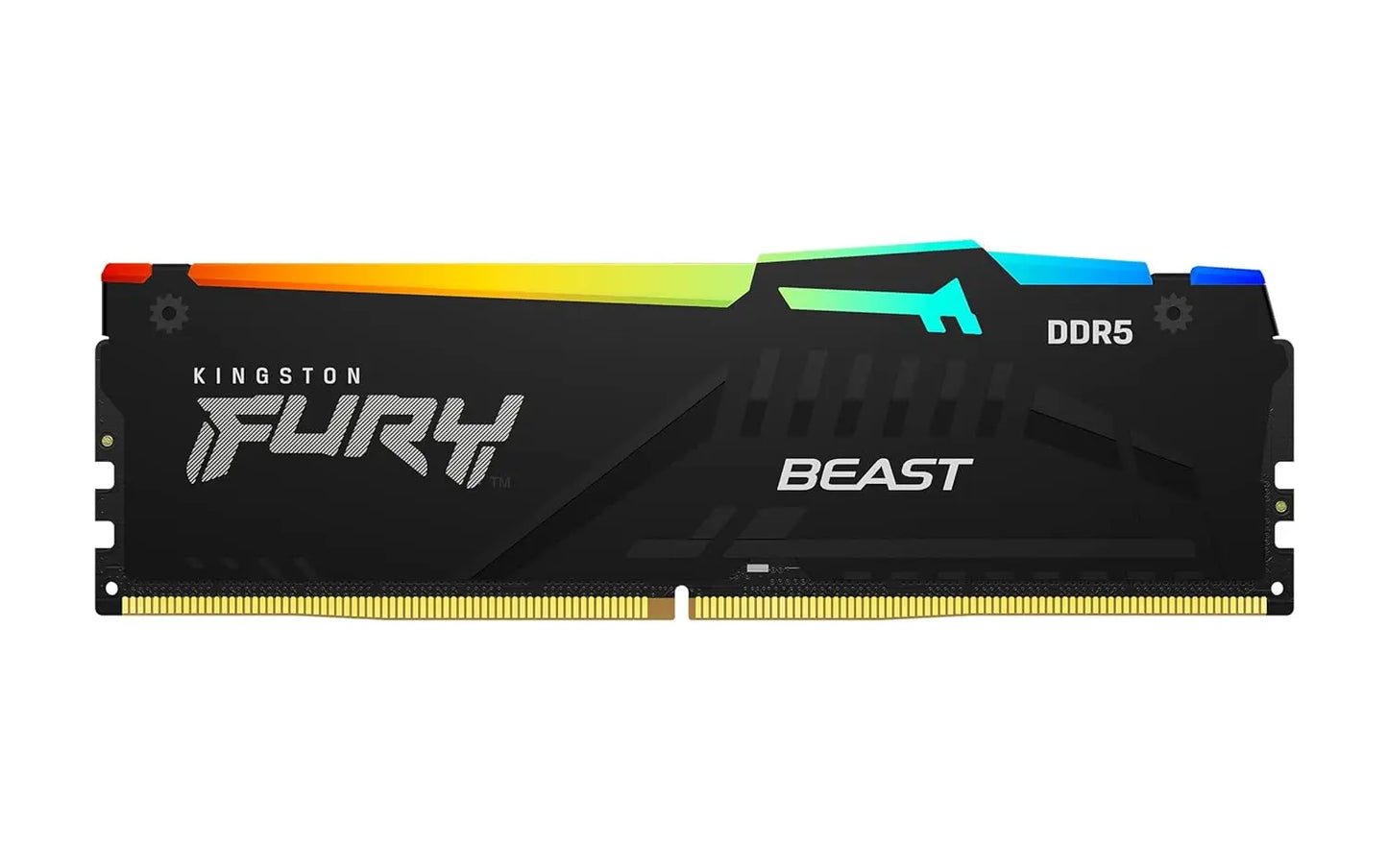 Kingston Fury Beast RGB 16GB DDR5 RAM 5600MHz CL40 UDIMM Desktop Memory - Black
