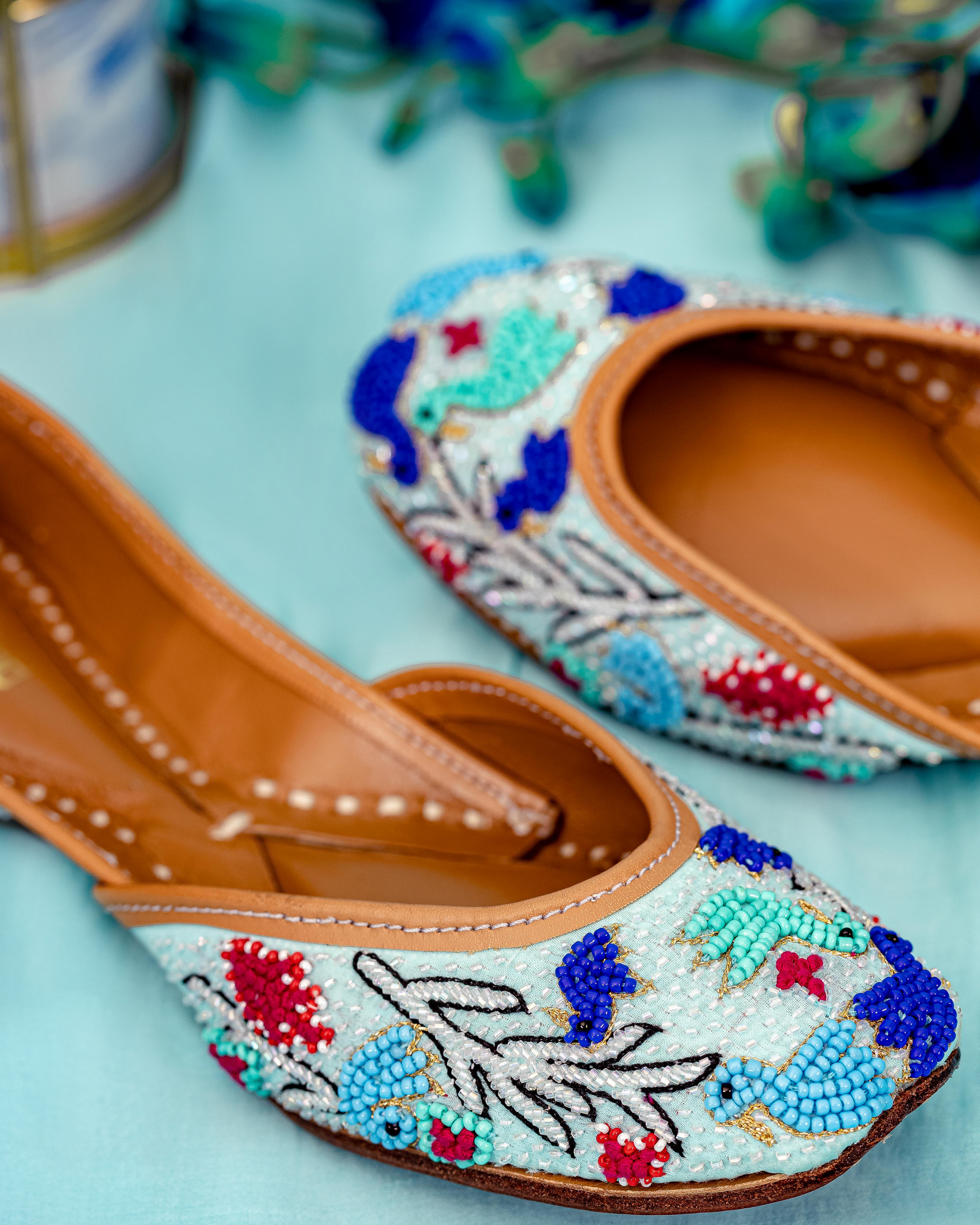 Aqua Jelly Handcrafted Jutti Quick Cart