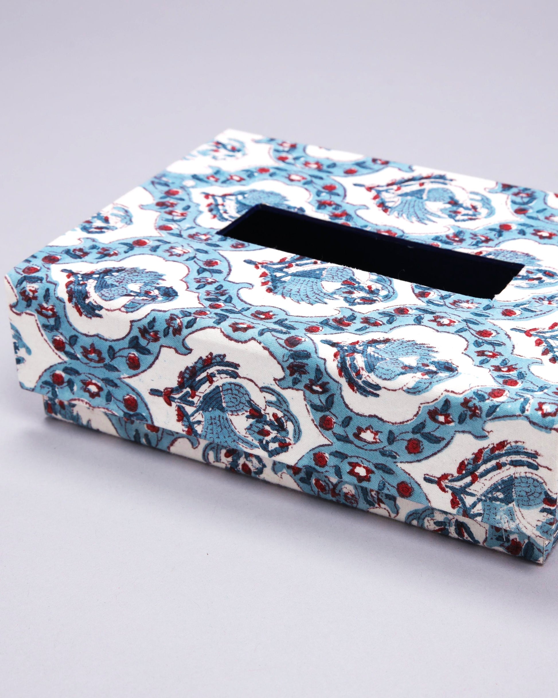Frozen Fjord Handblock Tissue Box My Store