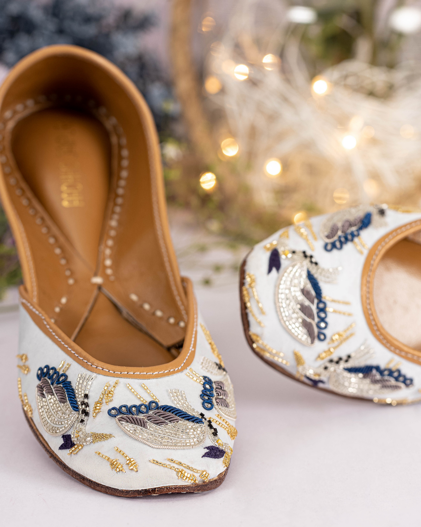 Flamingo Red Handcrafted Jutti Quick Cart