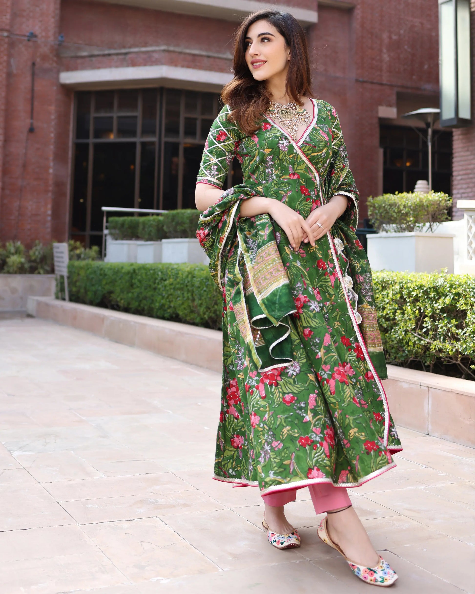 Green Beetle Handblock Suit Set My Store