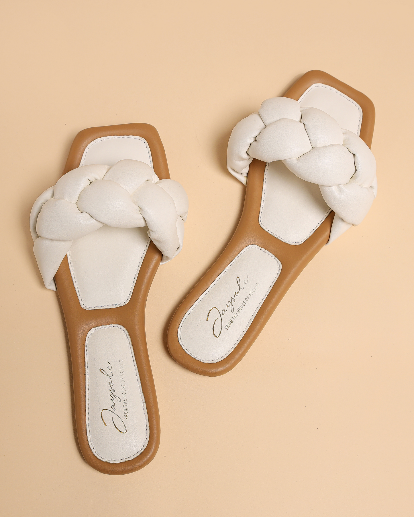 Cloud Dancer Braided Slides My Store