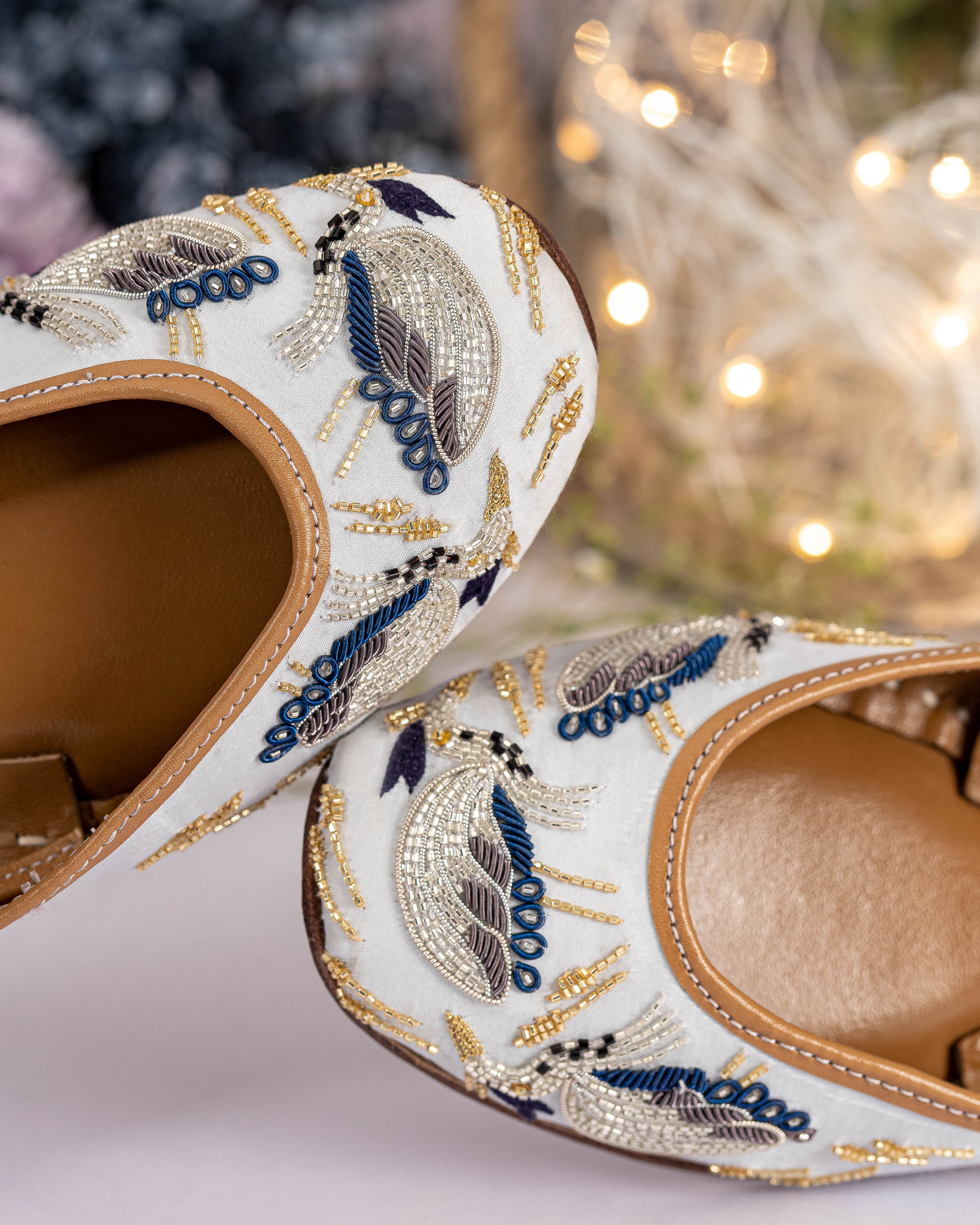 Flamingo Red Handcrafted Jutti Quick Cart