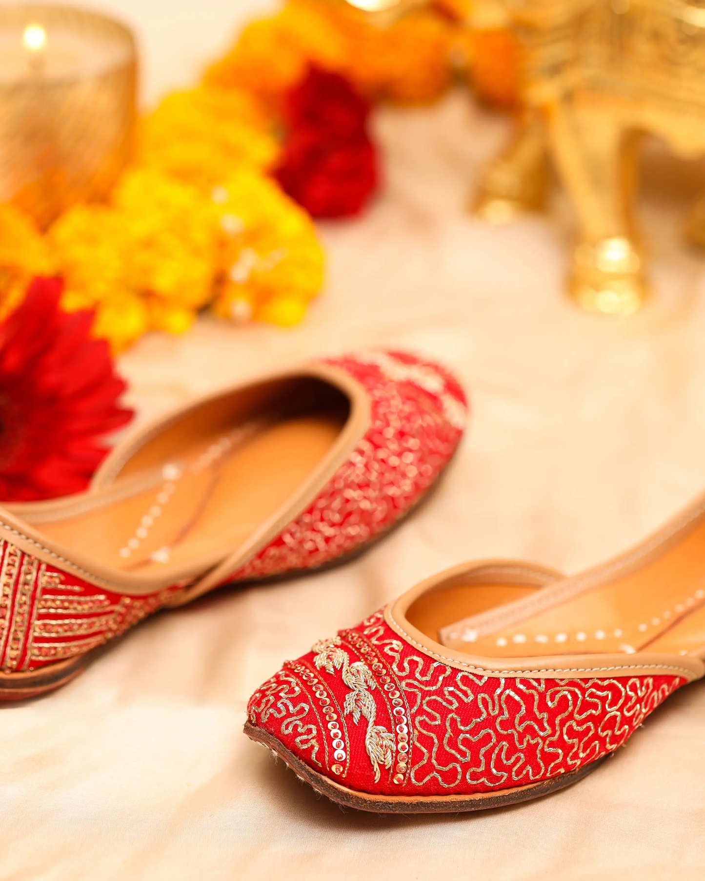 Curve Pink Handcrafted Jutti My Store