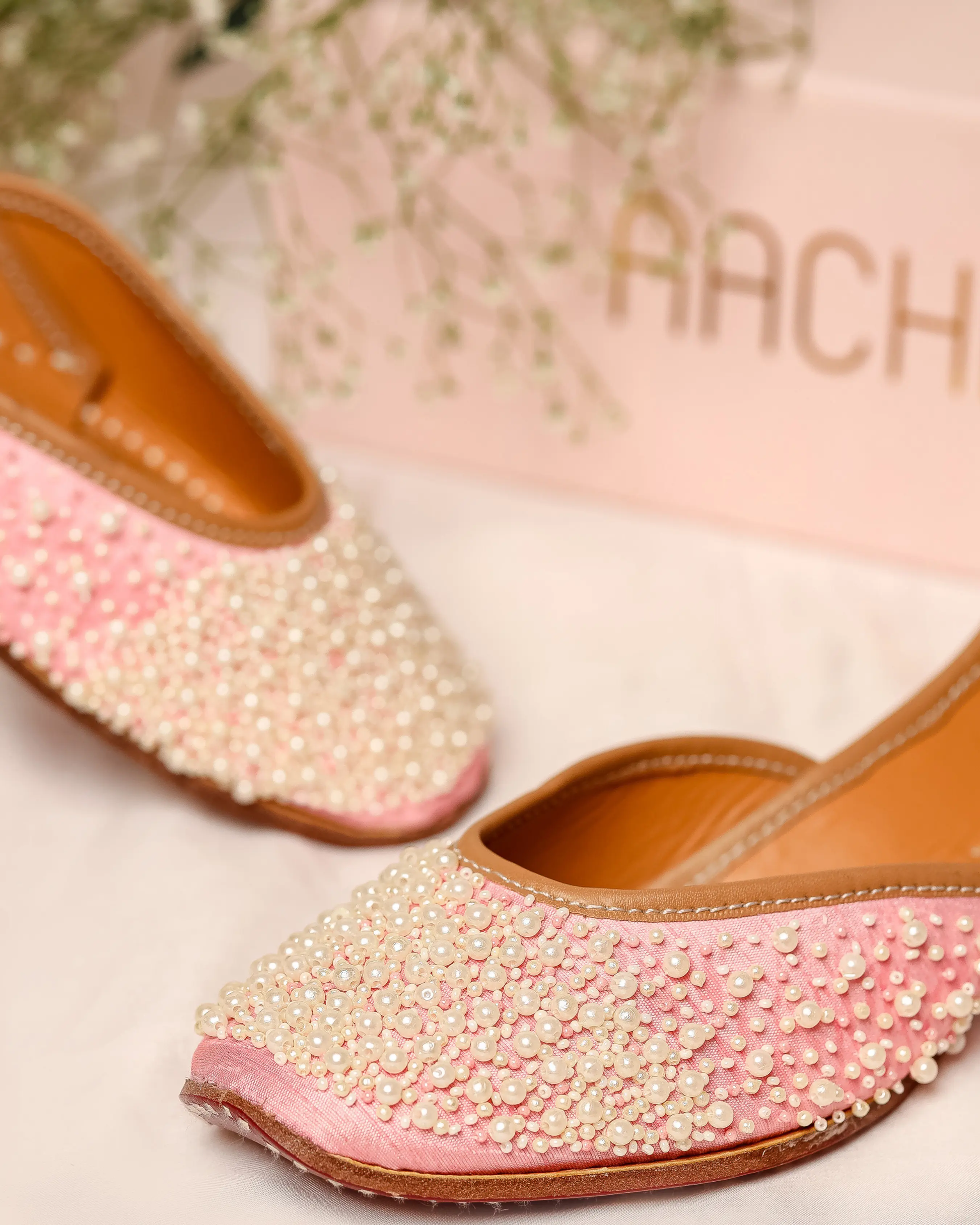 Pink Pearl Handcrafted Jutti My Store