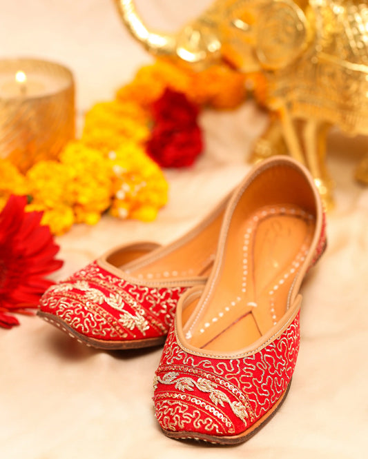 Curve Pink Handcrafted Jutti My Store