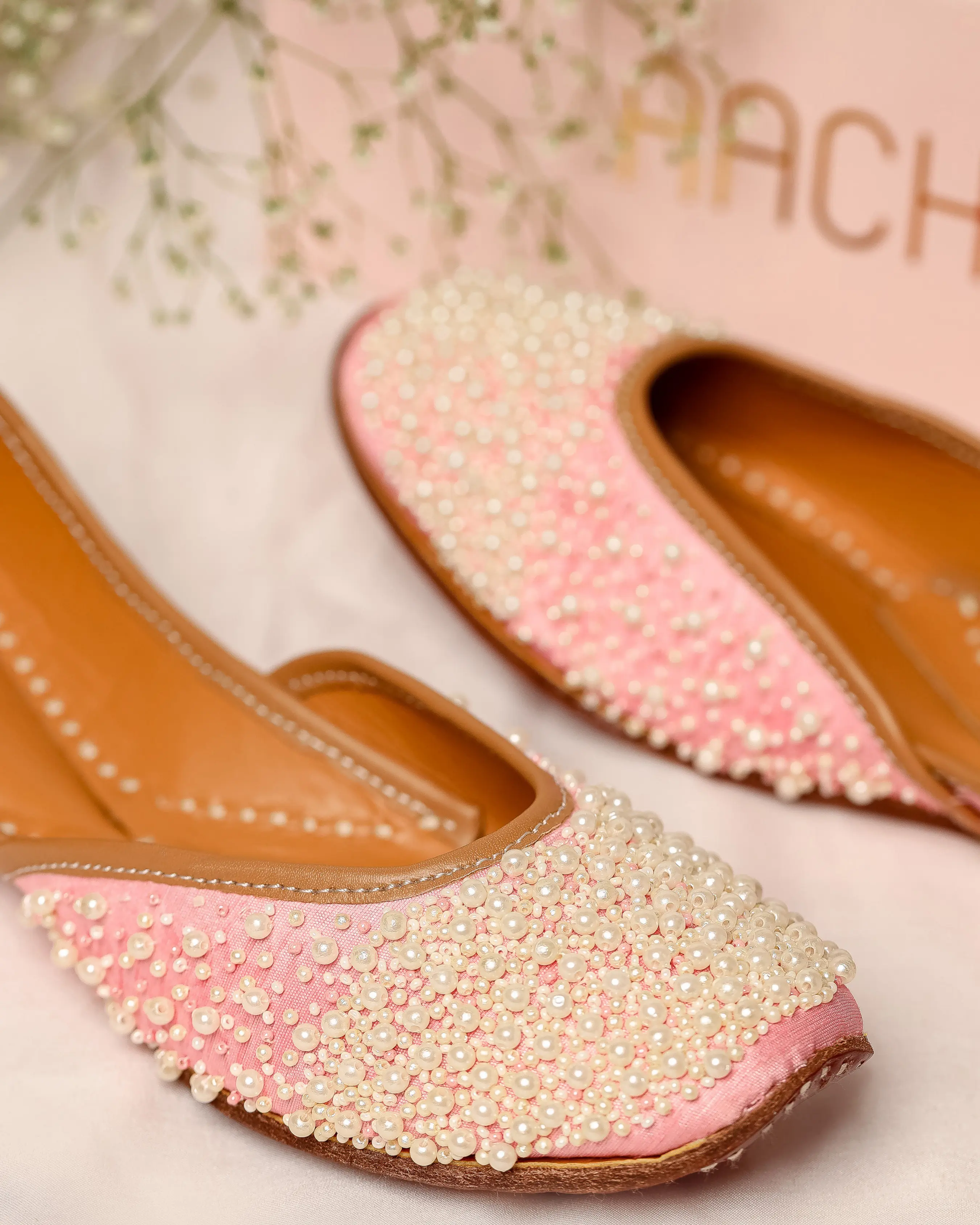 Pink Pearl Handcrafted Jutti My Store