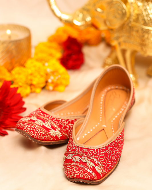 Curve Pink Handcrafted Jutti My Store