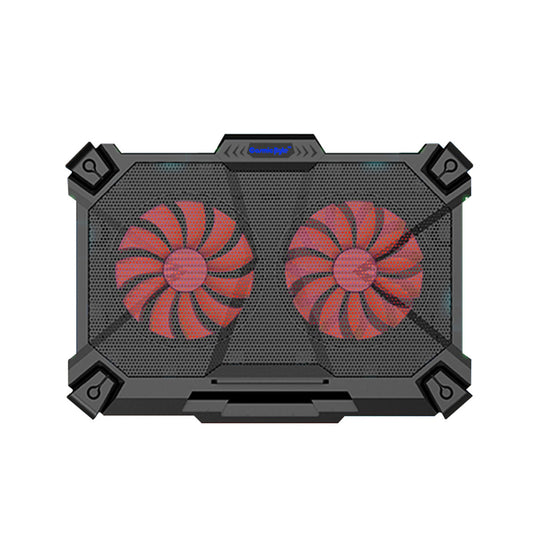 Cosmic Byte Comet Laptop Cooling Pad, Dual 140 mm Fans, LED Lights, FAN speed adjustment, USB ports, Support Upto 17 Laptops