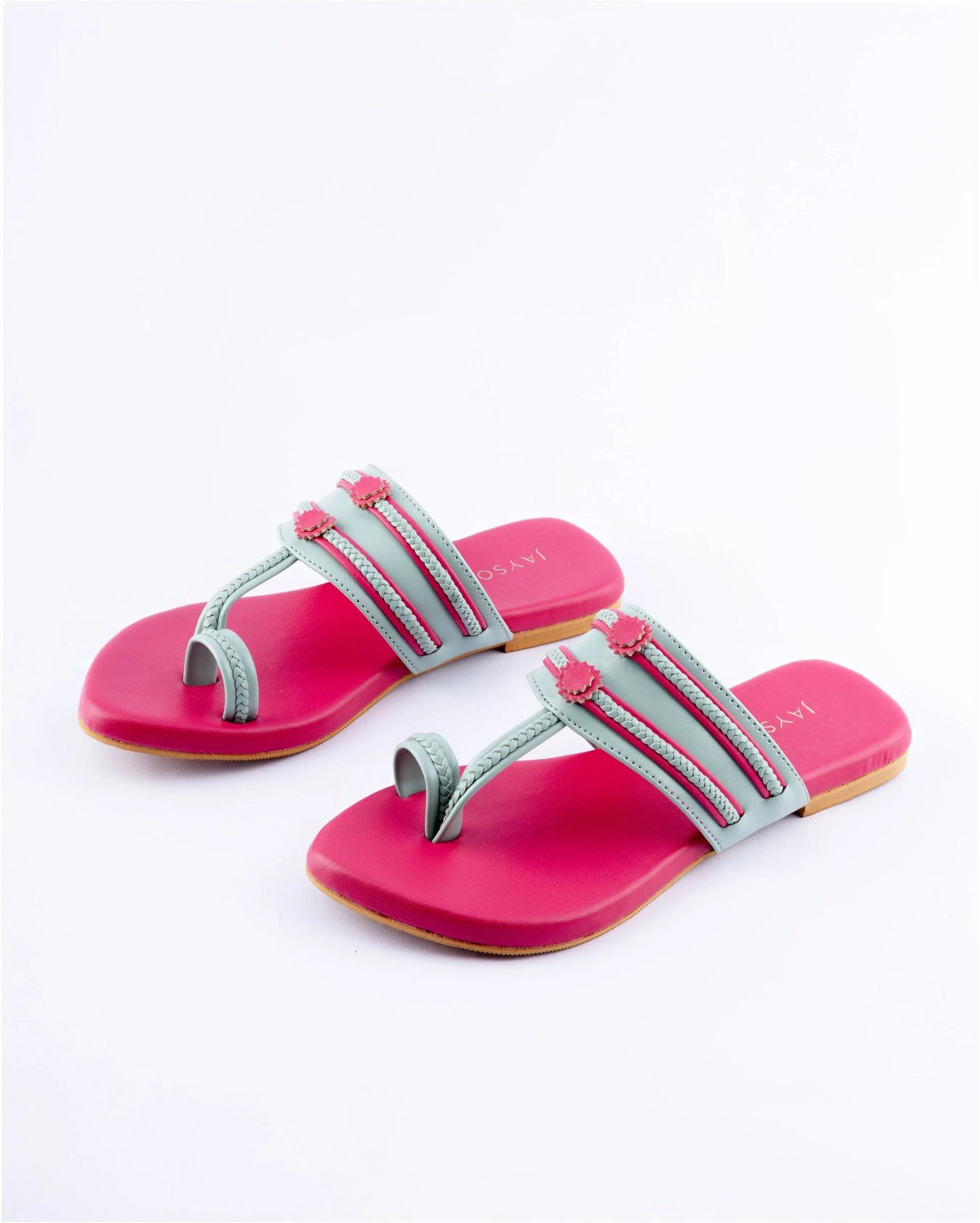 Mountbatten pink Kolha Flats My Store