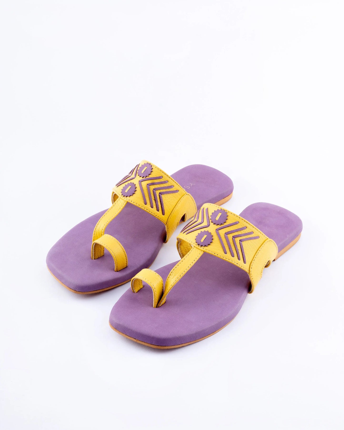 Thistle Yellow Kolha Flats My Store
