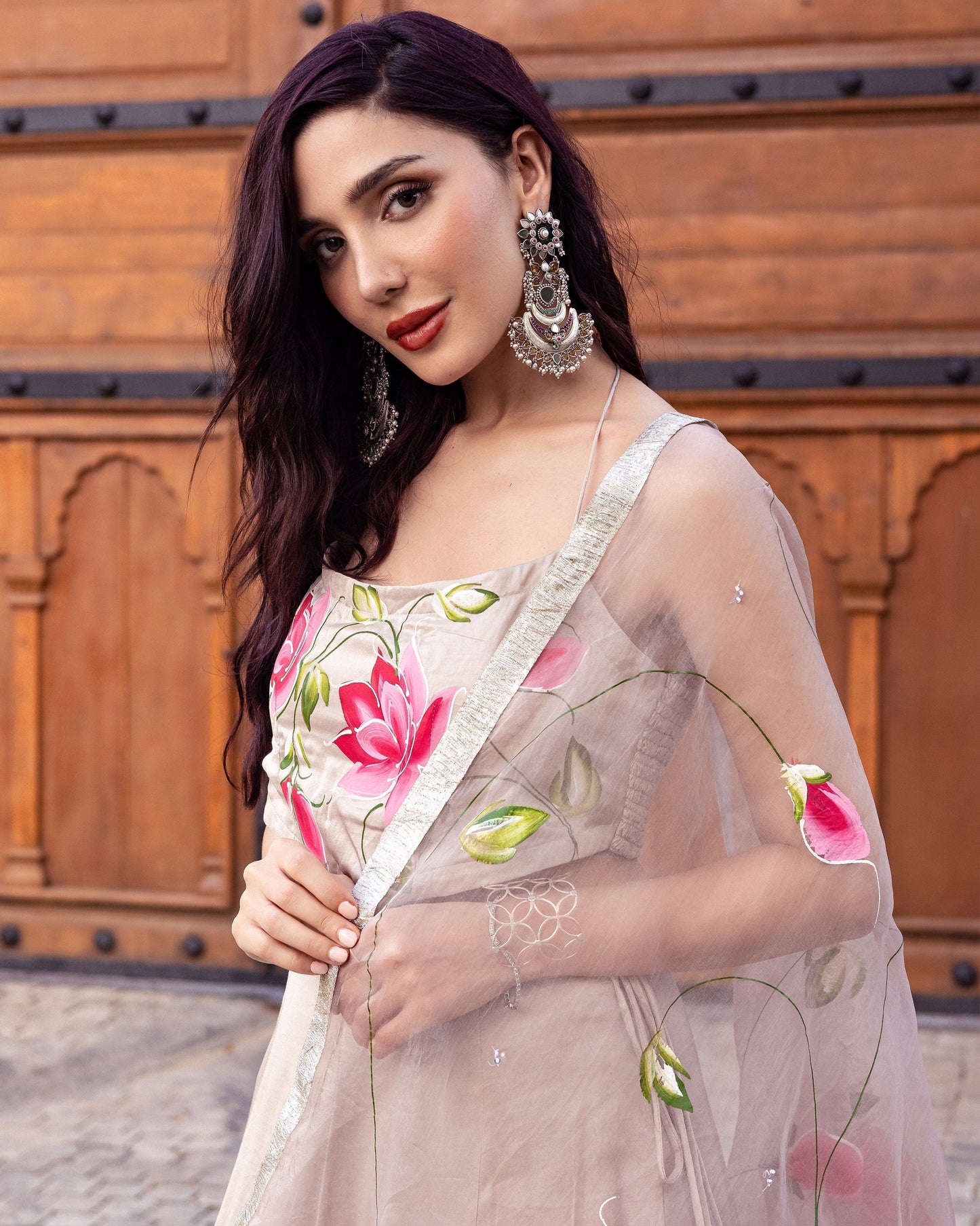 Sakani Handpainted Lehenga Set My Store