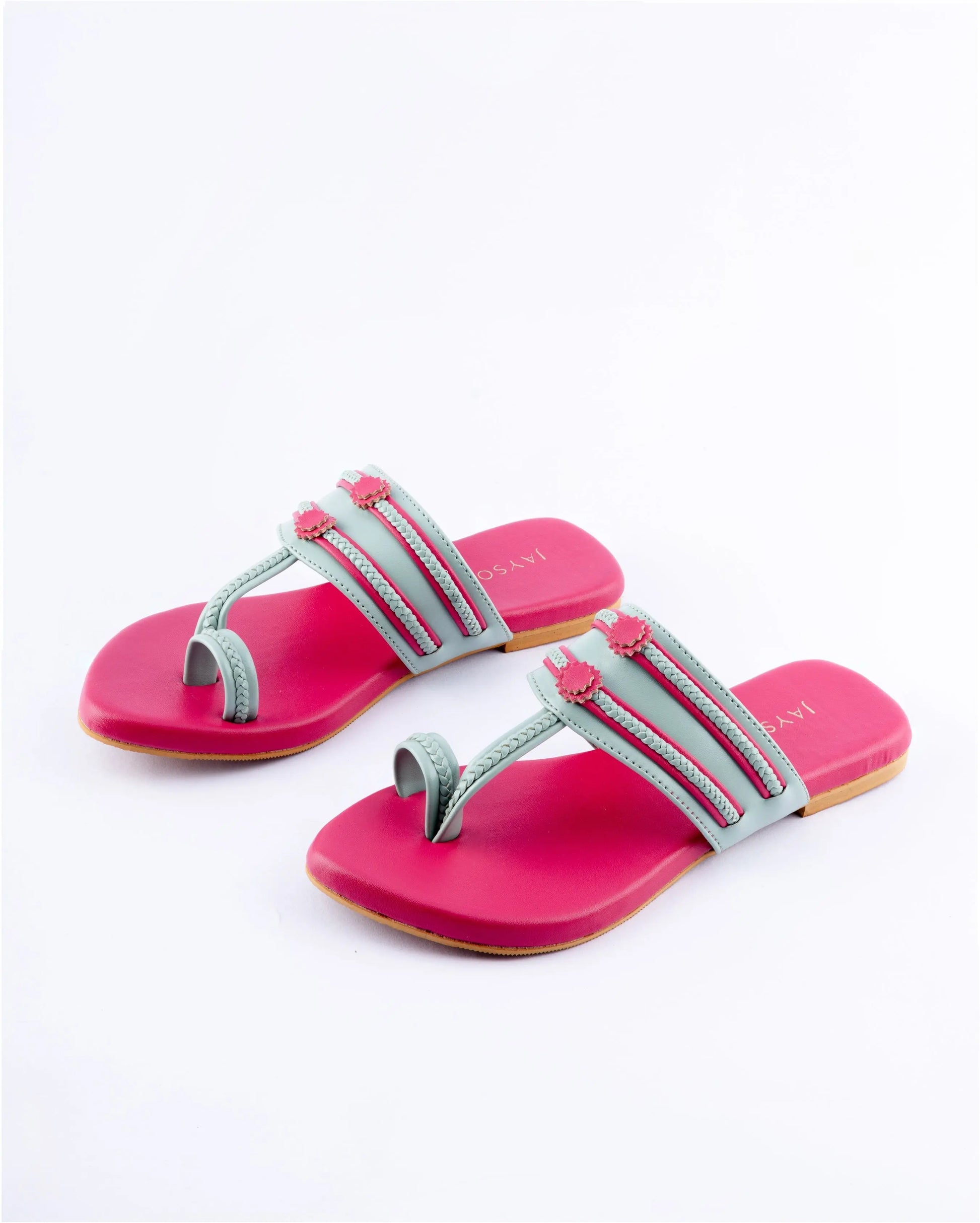 Mountbatten pink Kolha Flats My Store