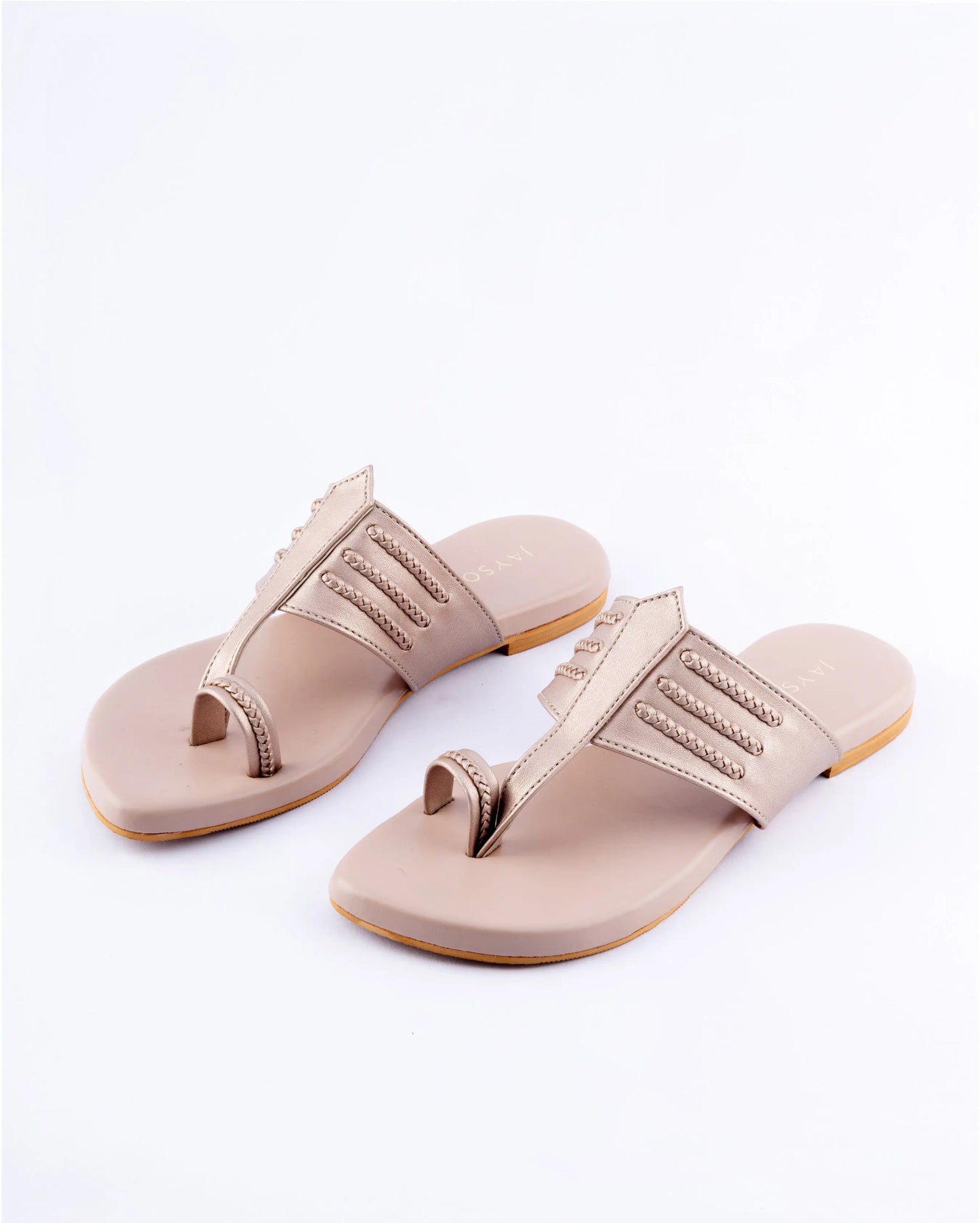 Rosy Pink Kolha Flats My Store