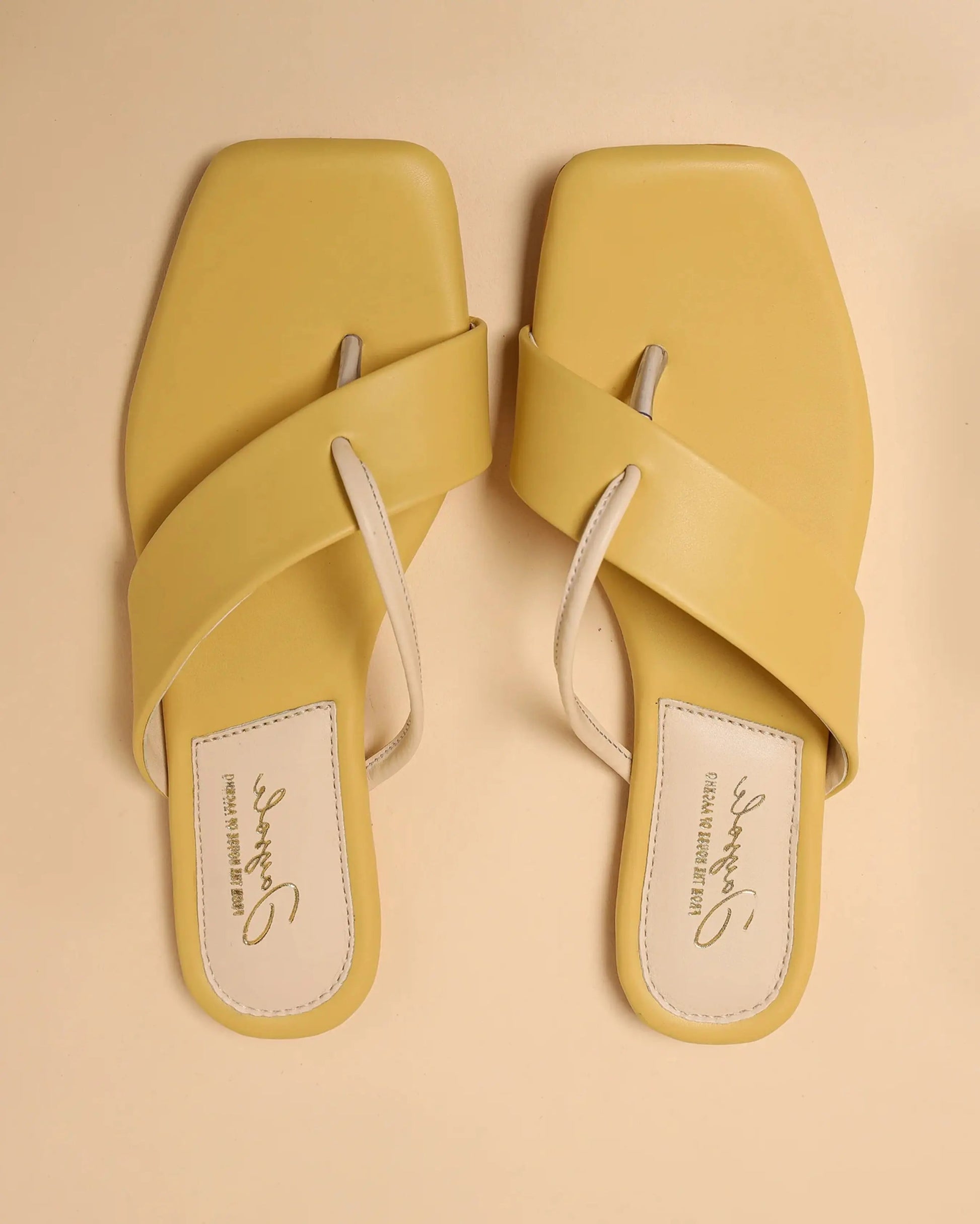 Cornsilk Crisscross Flats My Store