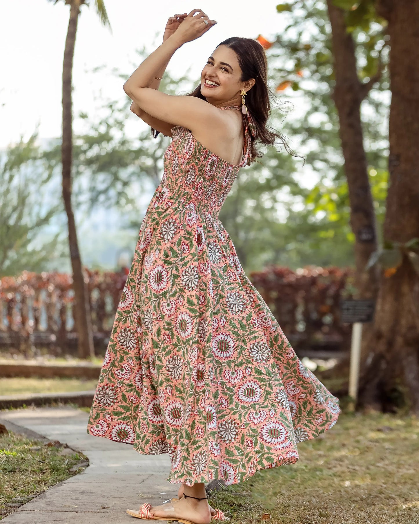 Rebecca Smocked Cotton Dress My Store