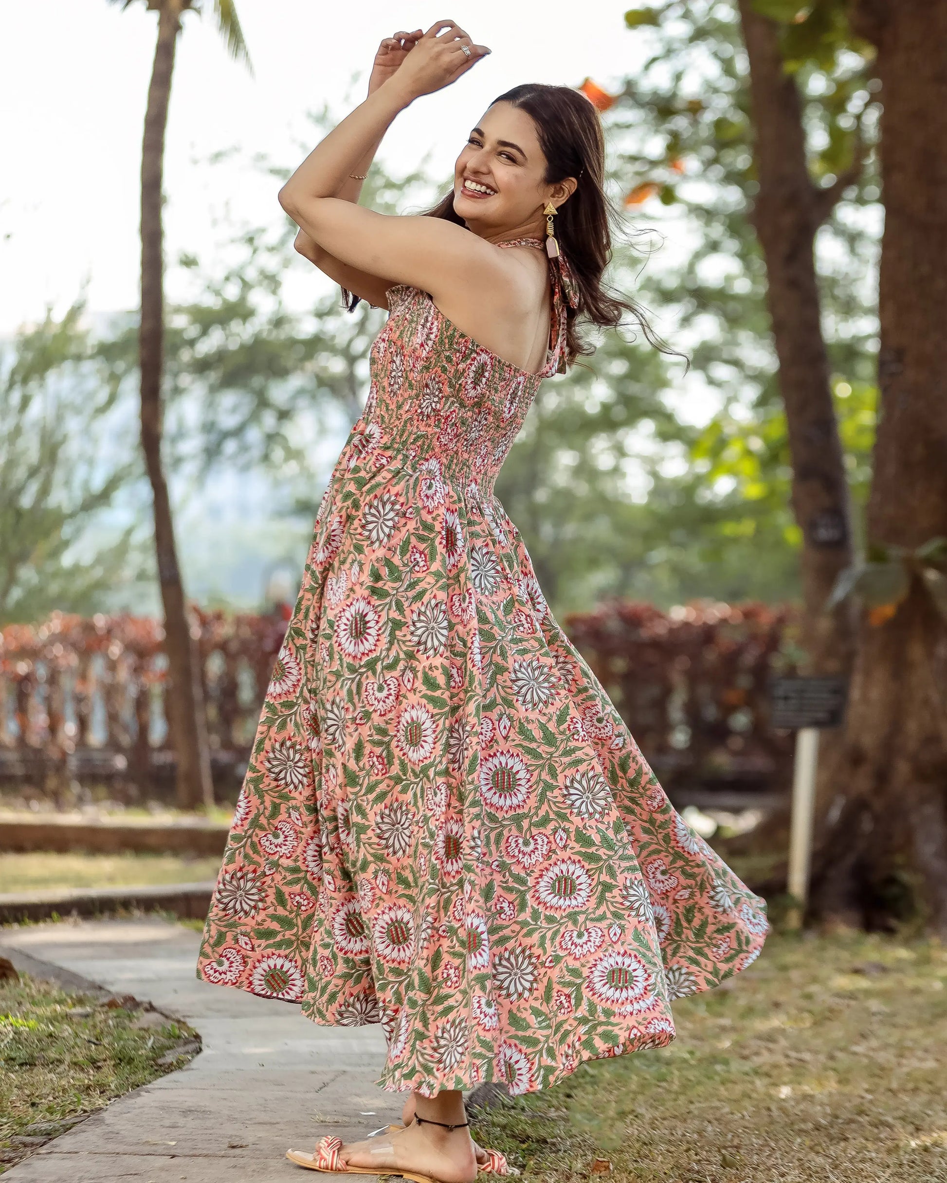 Rebecca Smocked Cotton Dress My Store