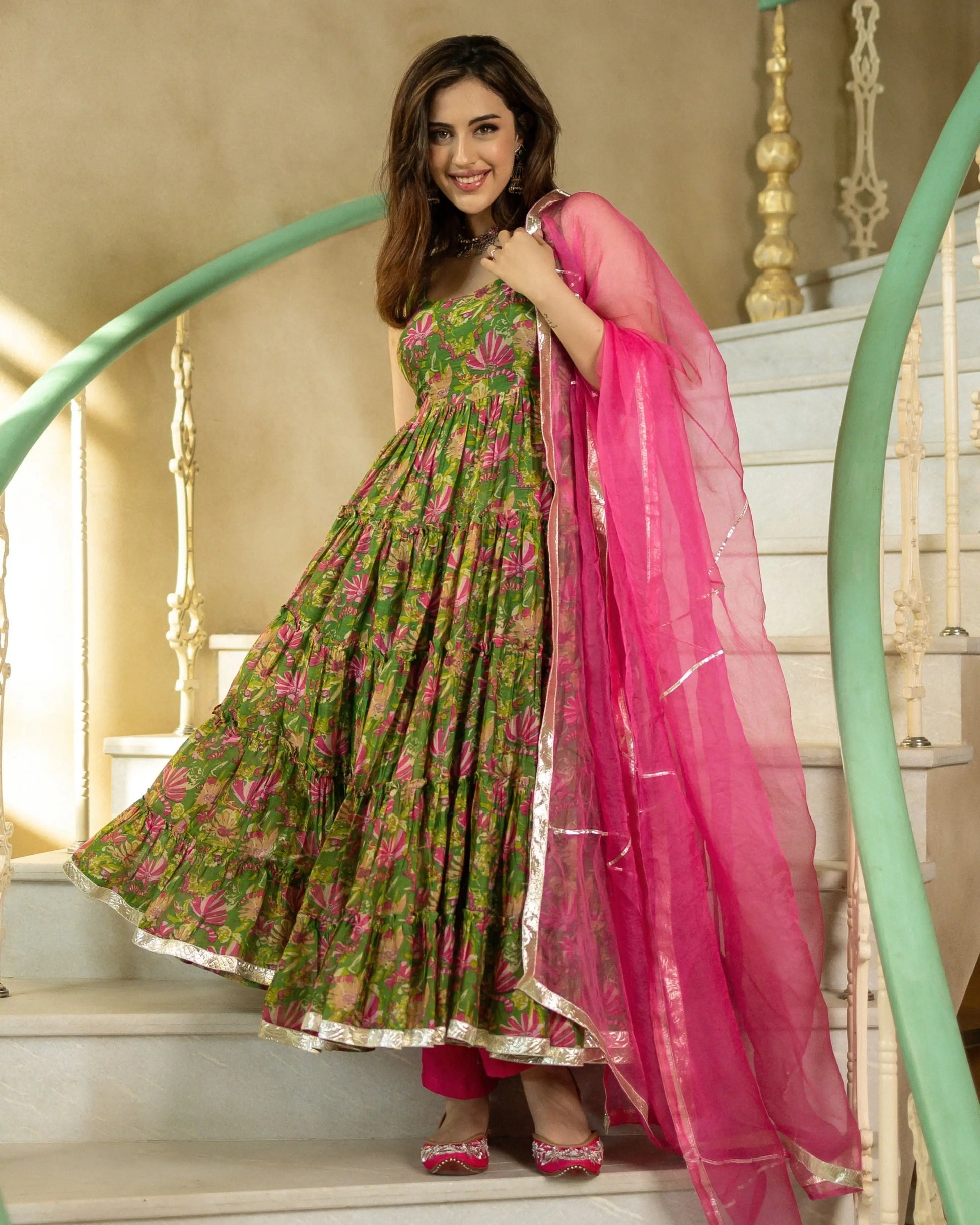 Sadabahaar Chanderi Suit Set My Store