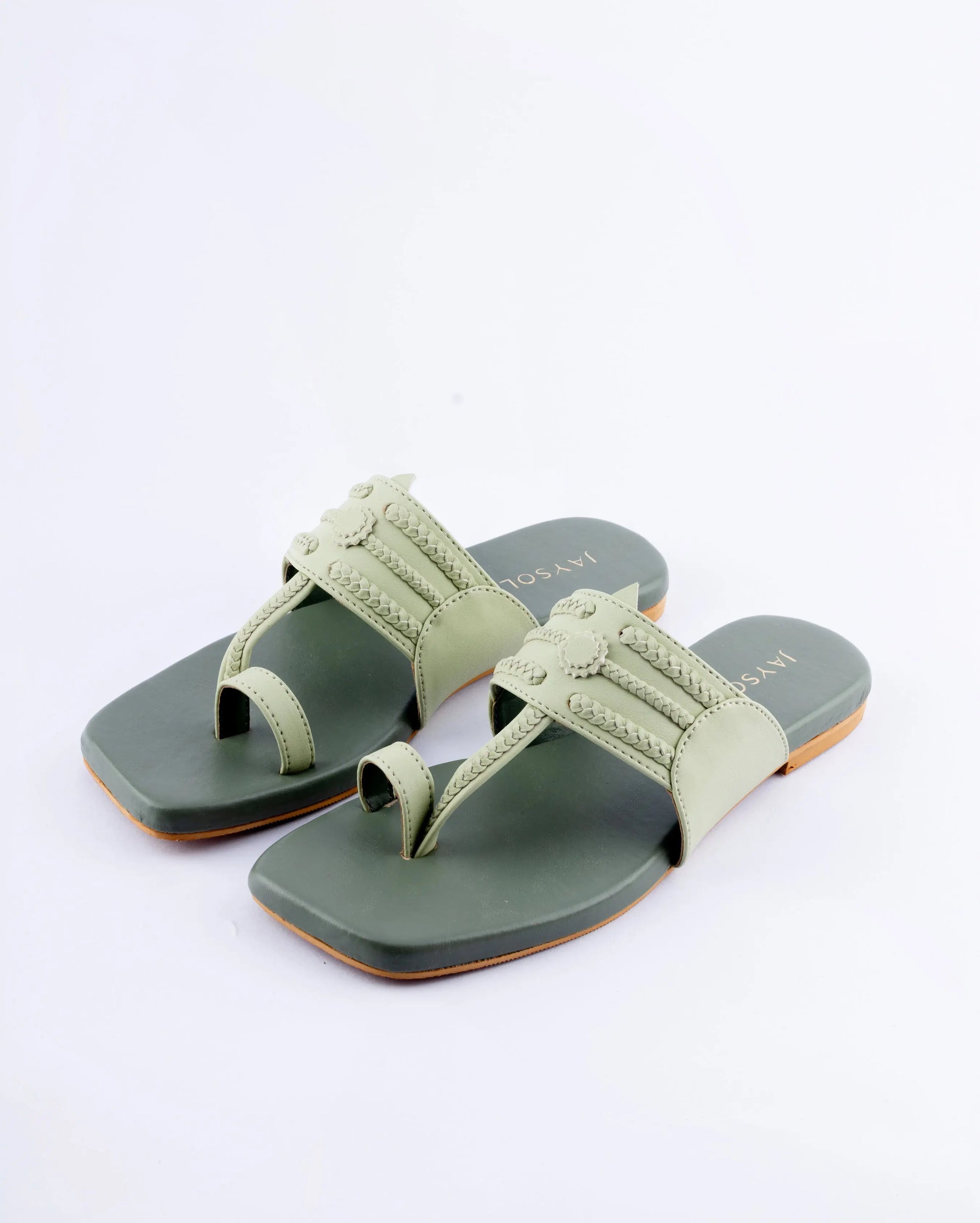 Pale Leaf Kolha Flats My Store