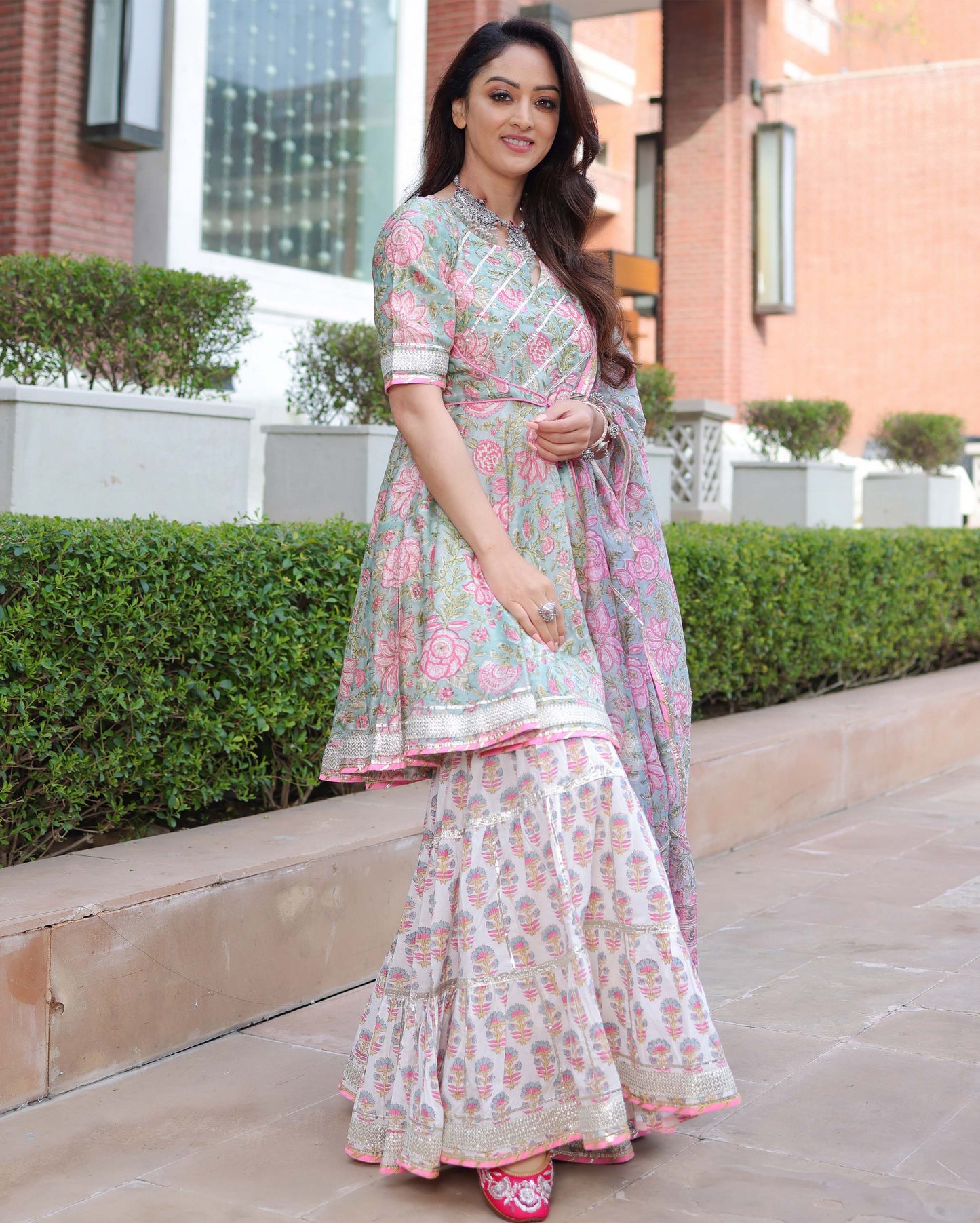 Jellybean Handblock Sharara Set My Store