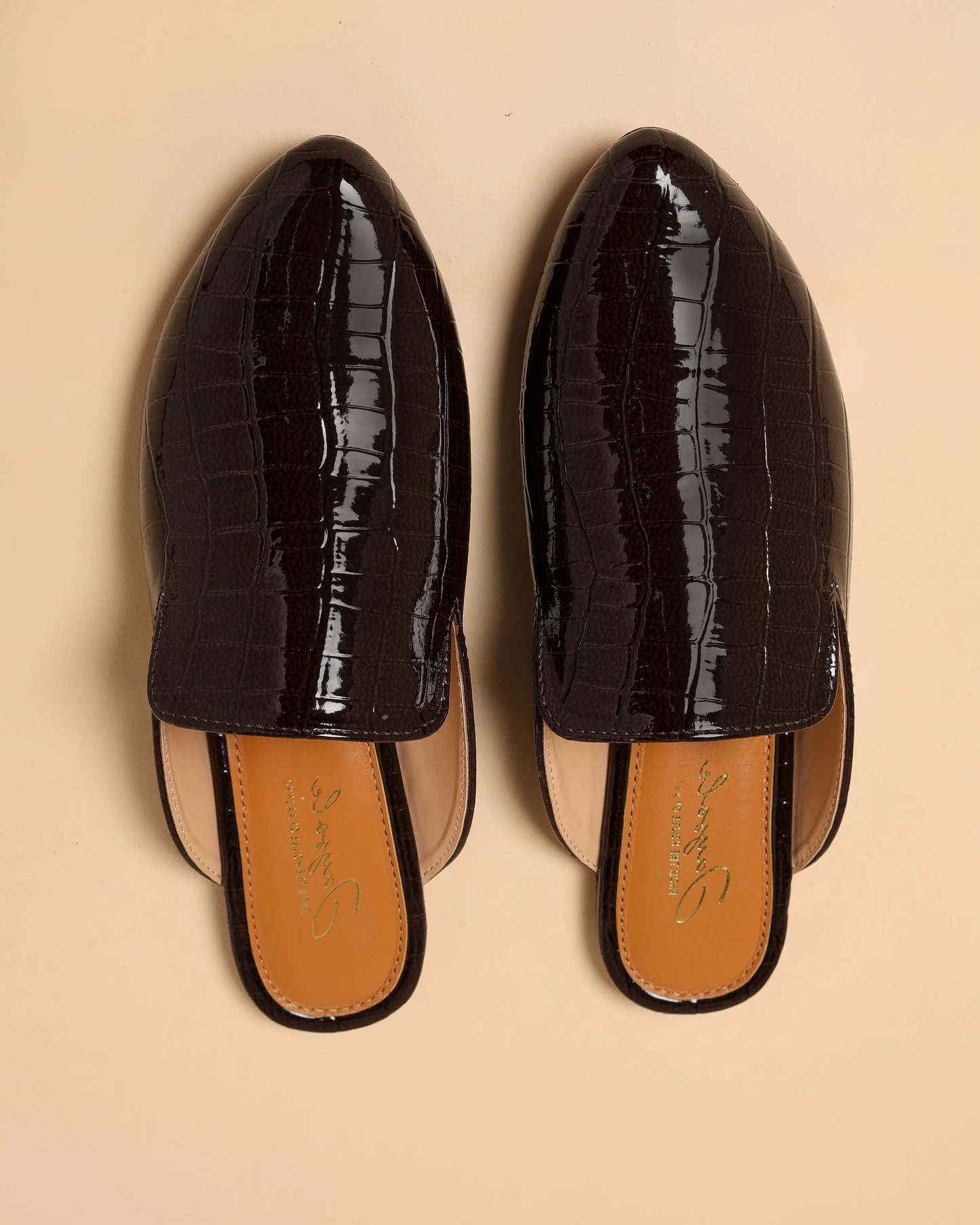 Pirate Black Leather Mules My Store