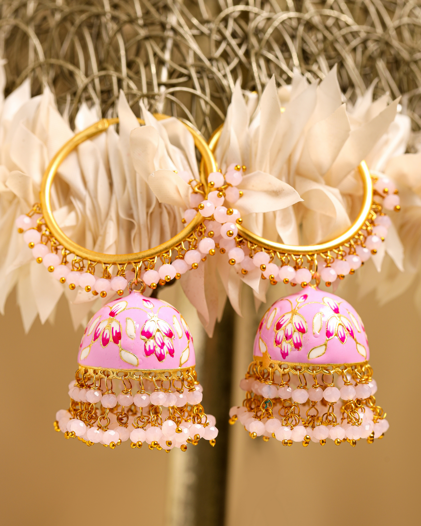 Rose Shadow Handcrafted Earrings Quick Cart