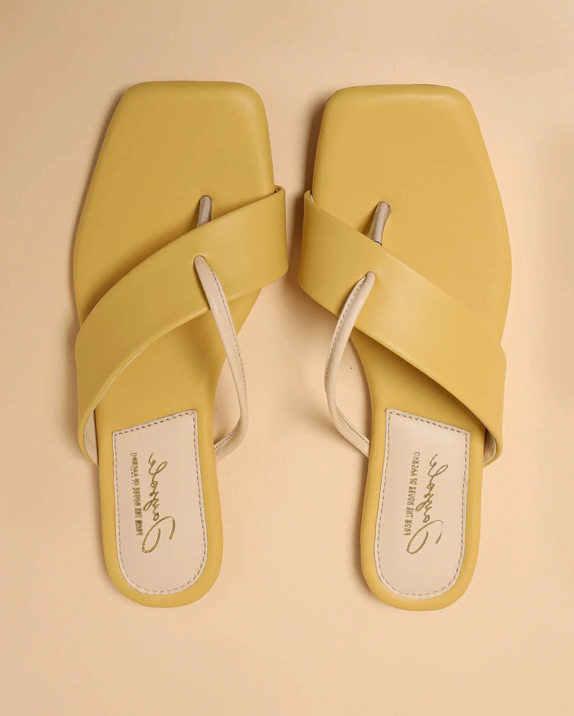 Cornsilk Crisscross Flats My Store