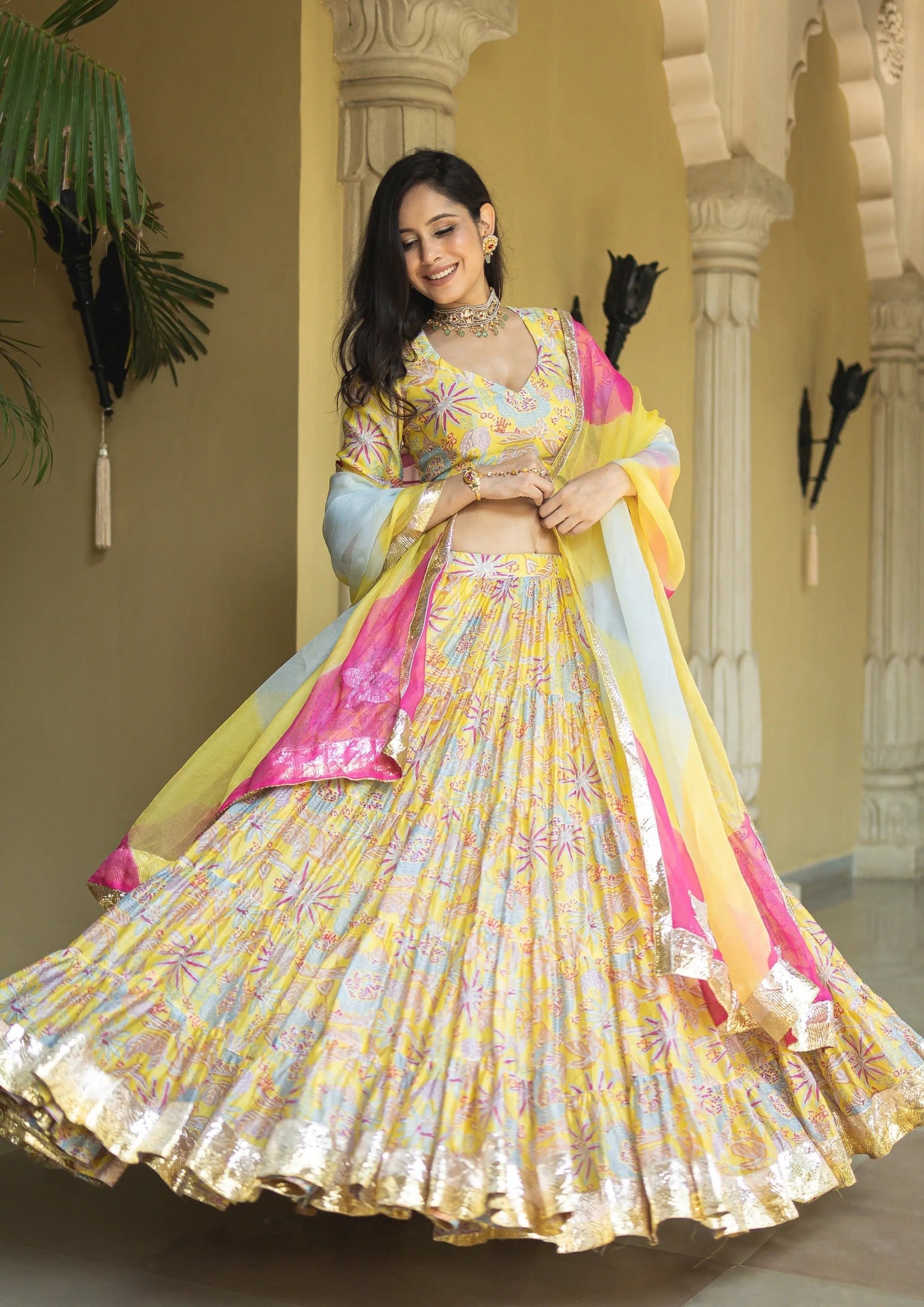 Chandni Chanderi Lehenga Set My Store