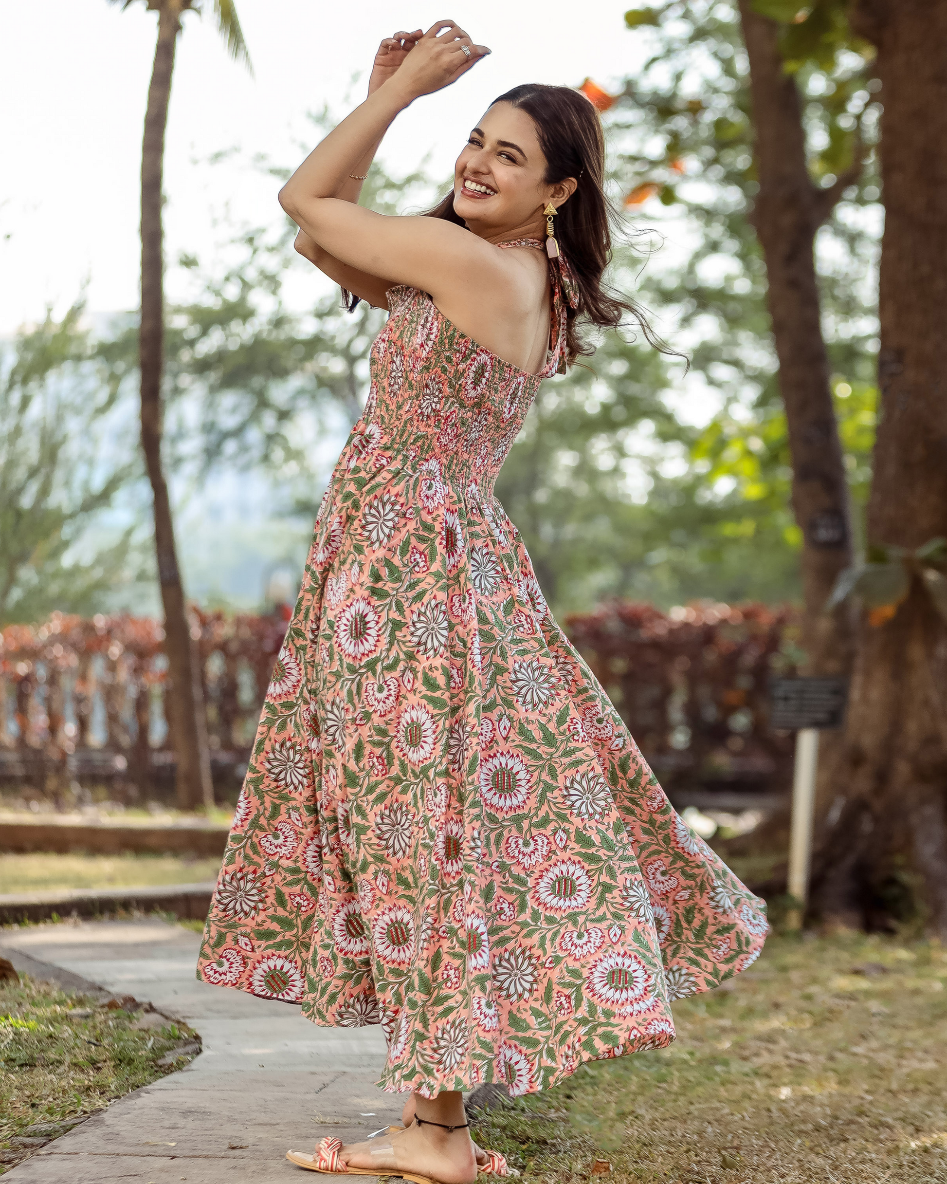 Rebecca Smocked Cotton Dress My Store