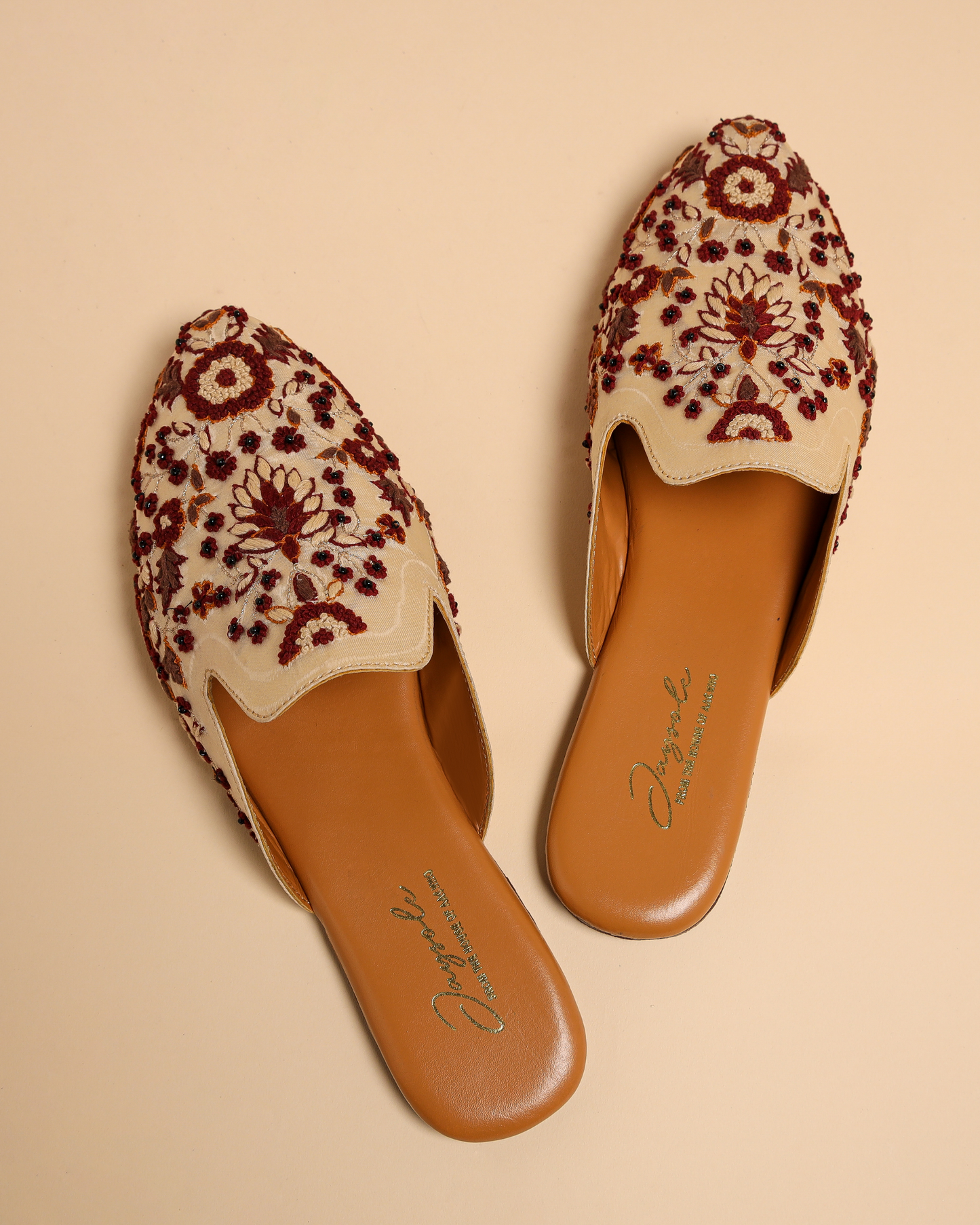 Brown Frappe Handcrafted Mules My Store