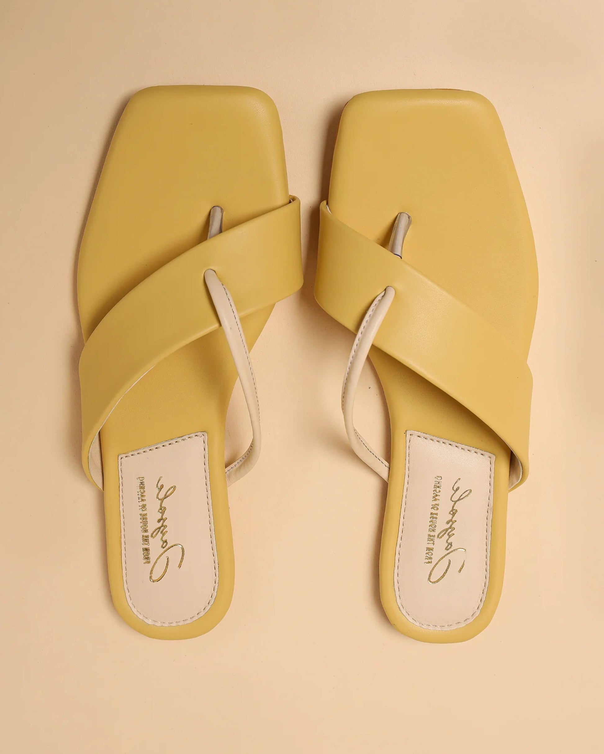 Cornsilk Crisscross Flats My Store