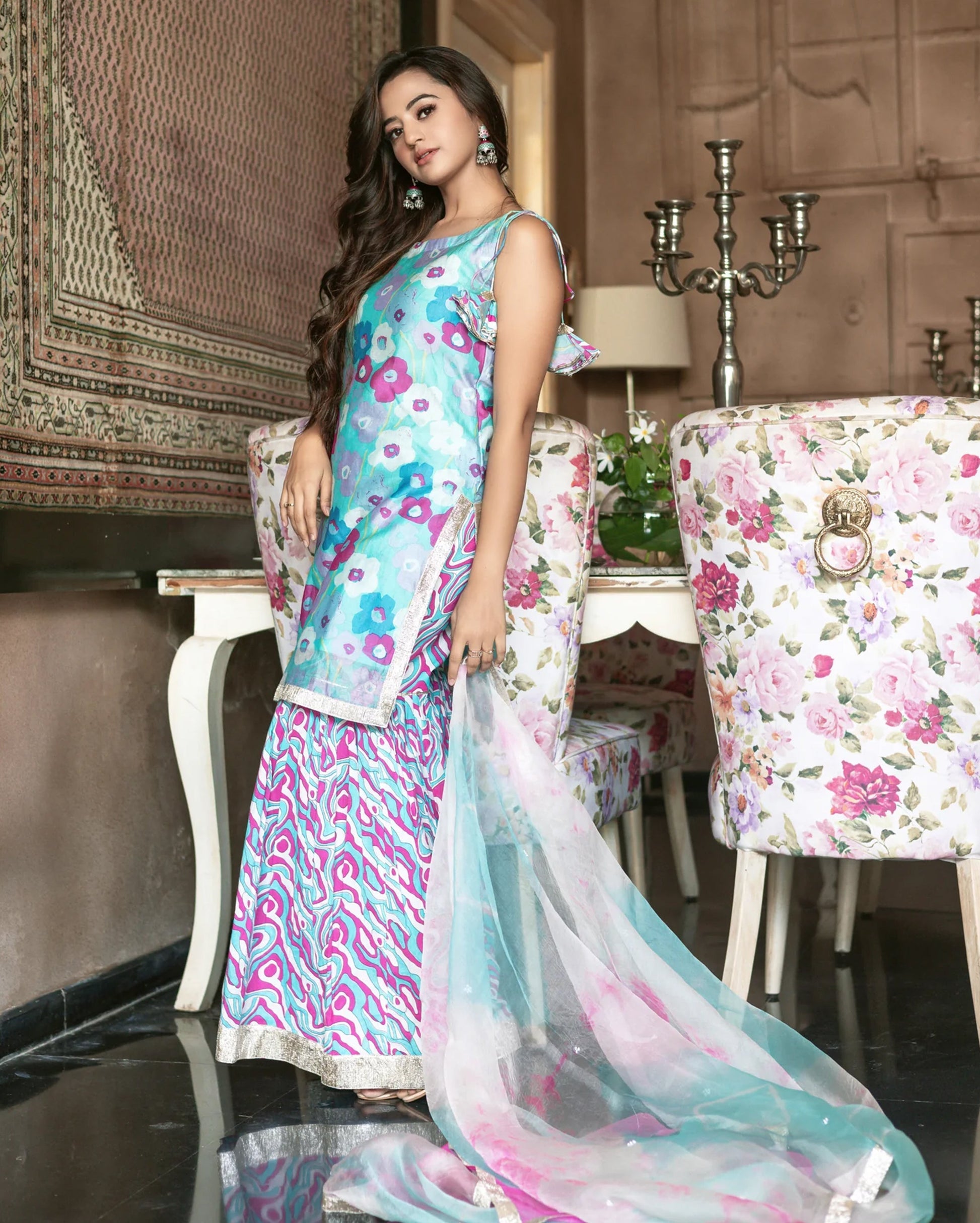 Dizi Chanderi Sharara Set My Store