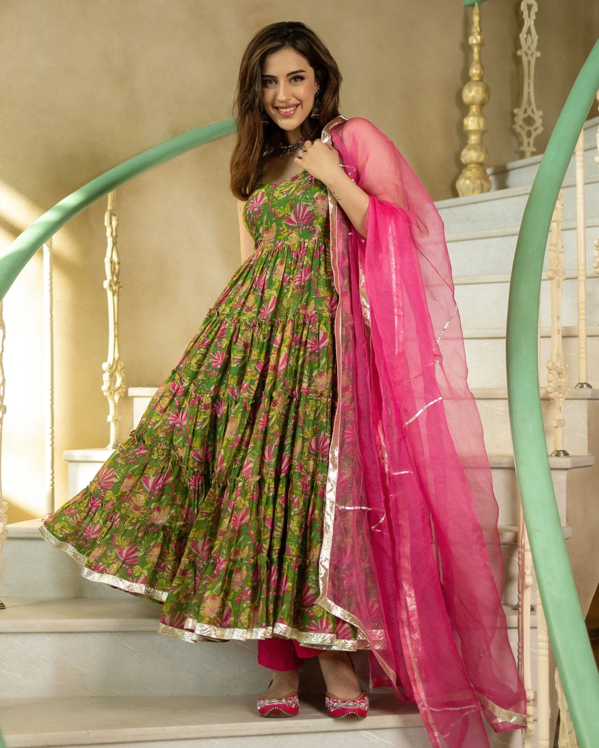 Sadabahaar Chanderi Suit Set My Store