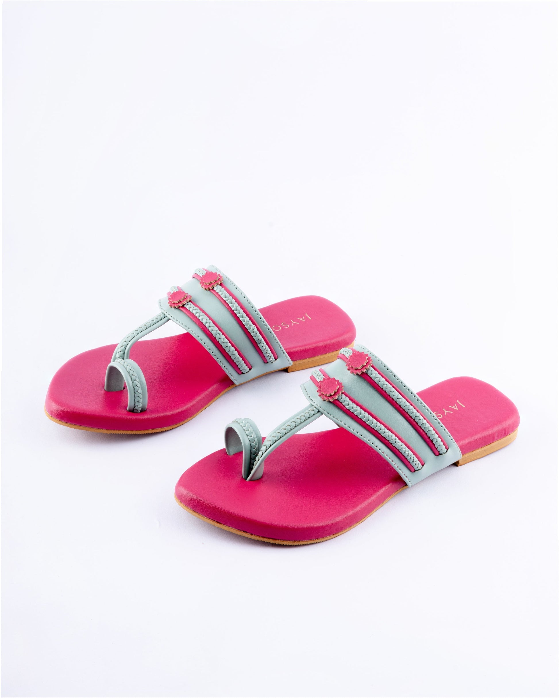 Mountbatten pink Kolha Flats My Store