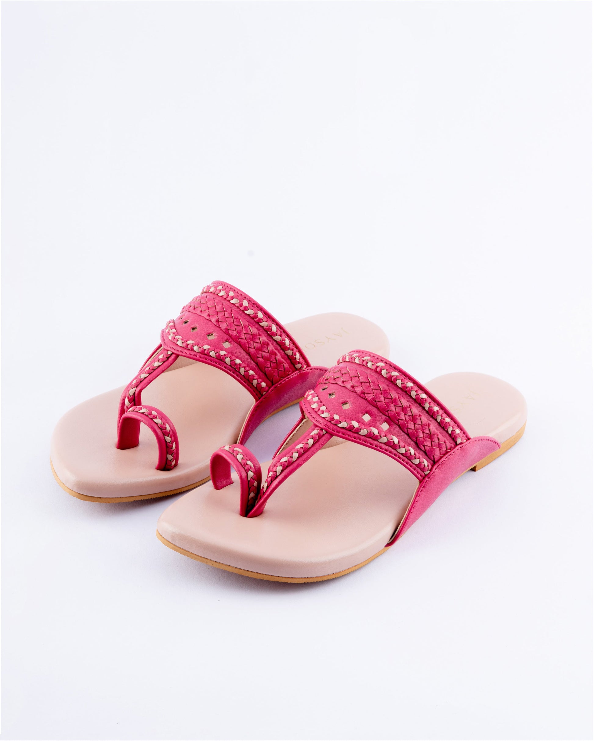 Sienna Pink Kolha Flats My Store