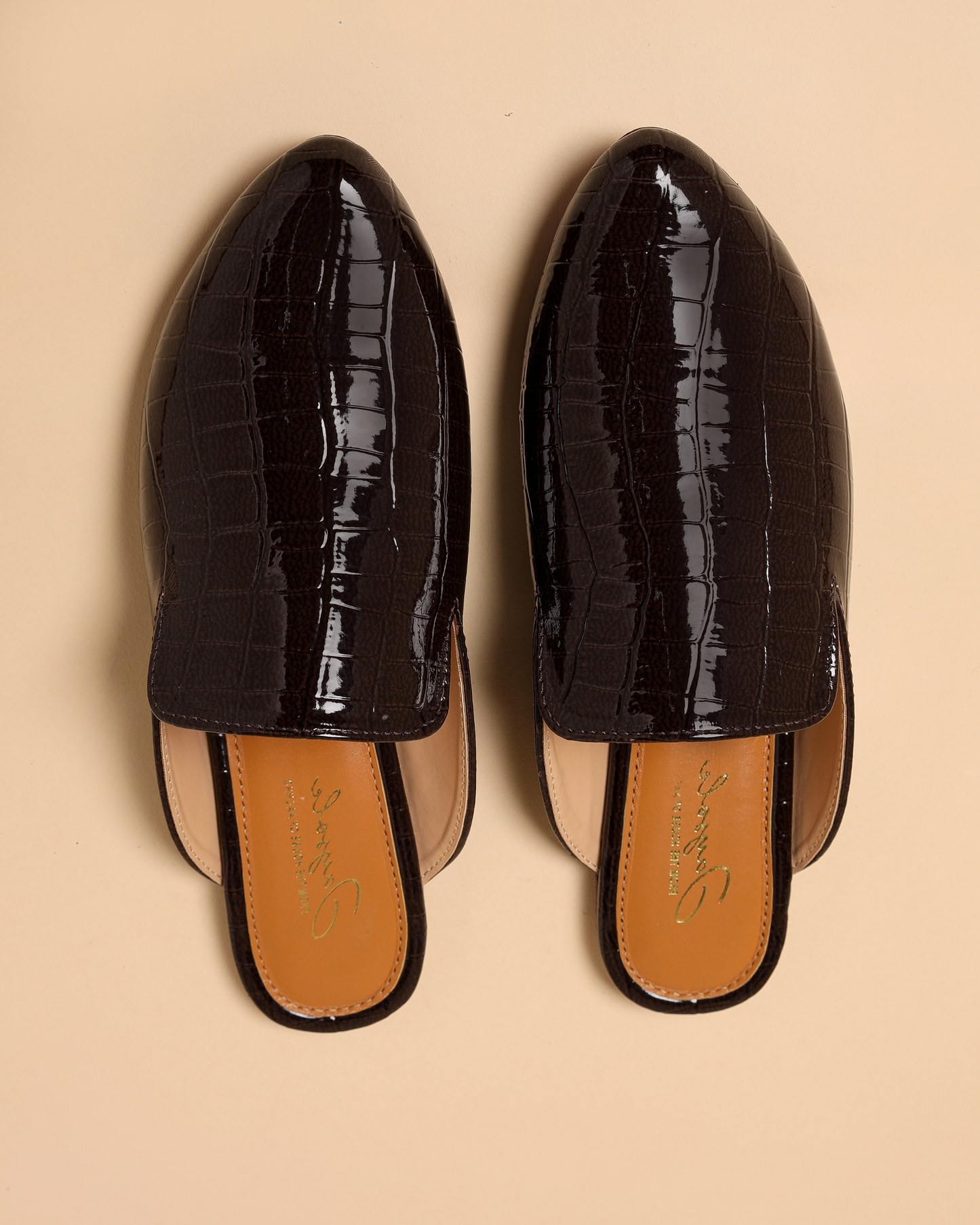 Pirate Black Leather Mules My Store