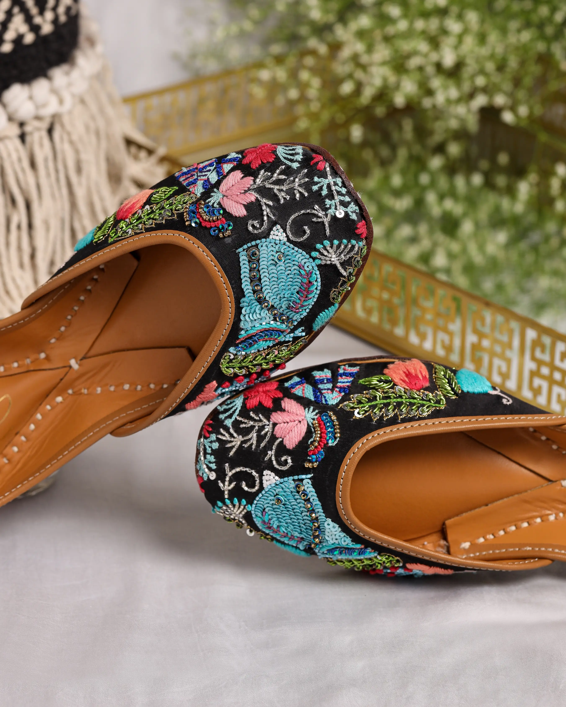 Black Bing Handcrafted Jutti My Store