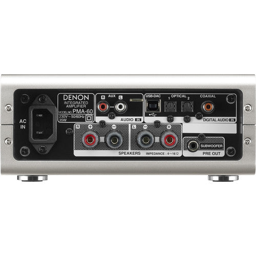 Denon  PMA-60  Stereo integrated amplifier with built-in DAC and Bluetooth