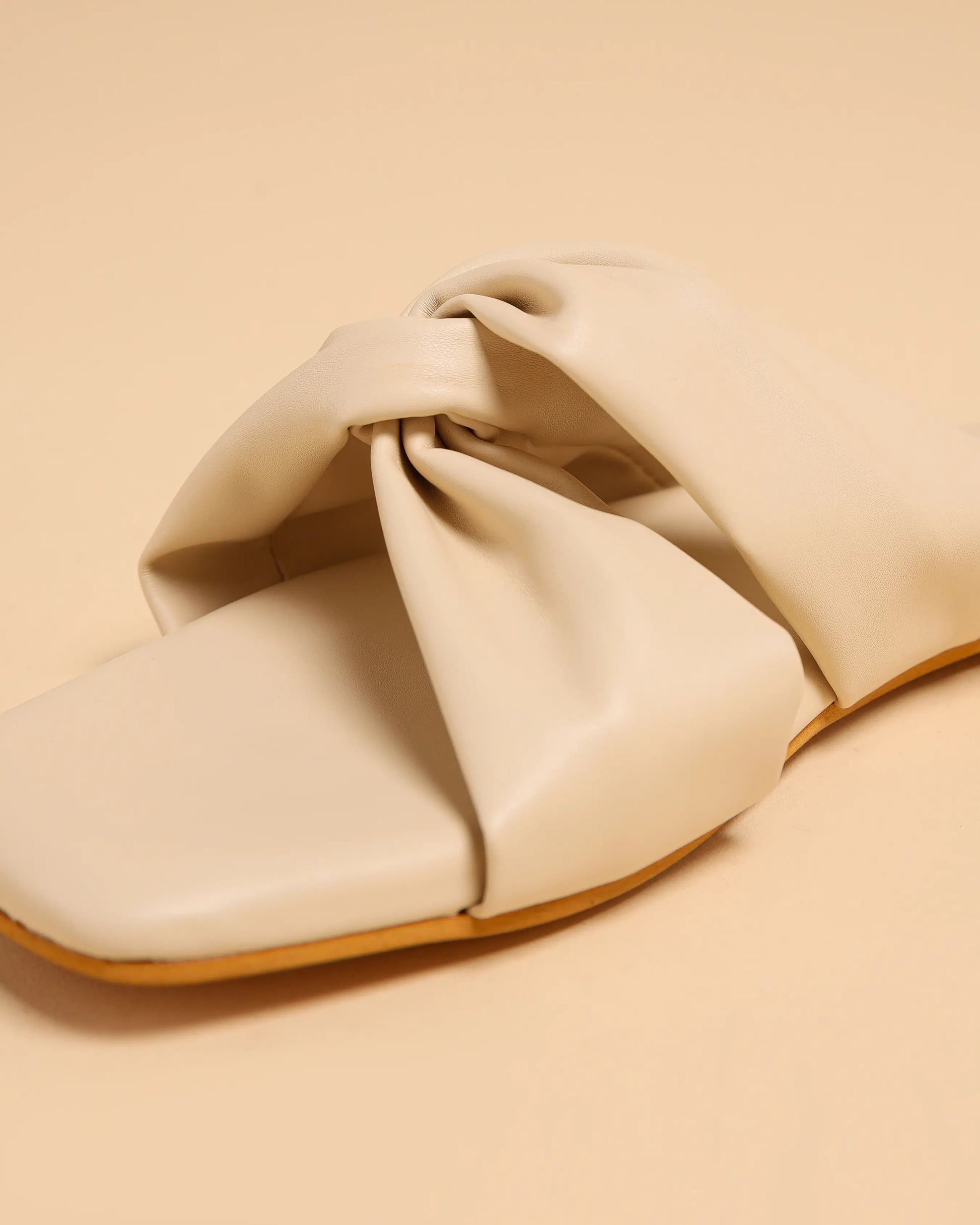 Oyster White Twisted Flats My Store