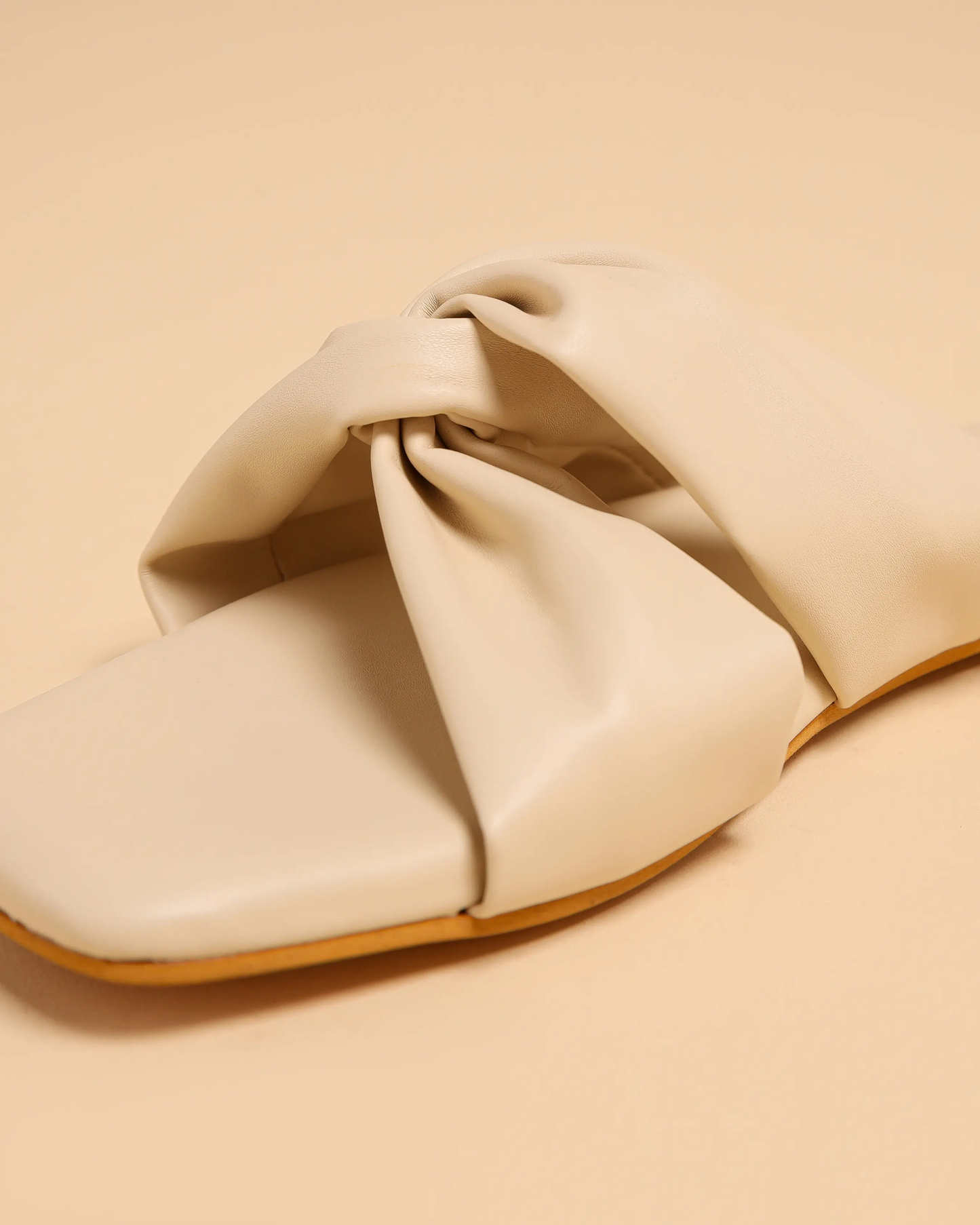 Oyster White Twisted Flats My Store